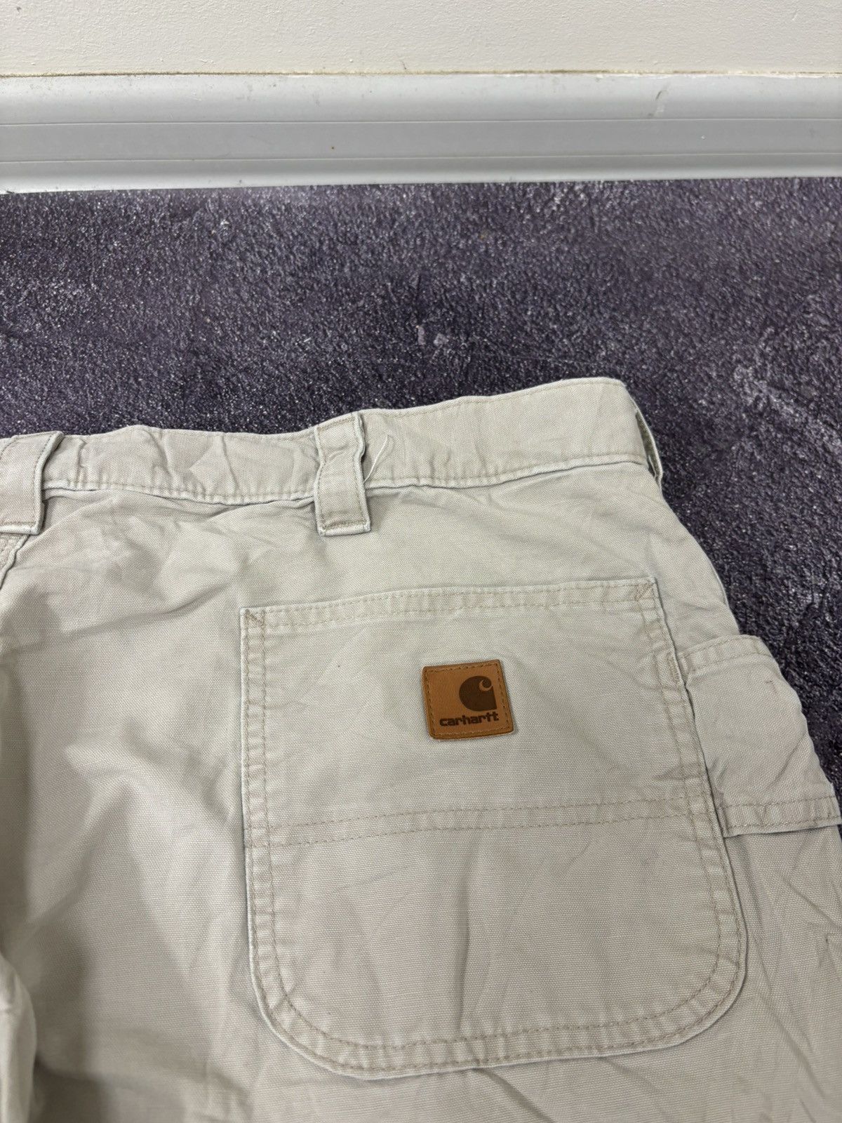 Carhartt Vintage Carhartt Original Dungaree Fit Beige Baggy Pants Size US 42 / EU 58 - 10 Thumbnail