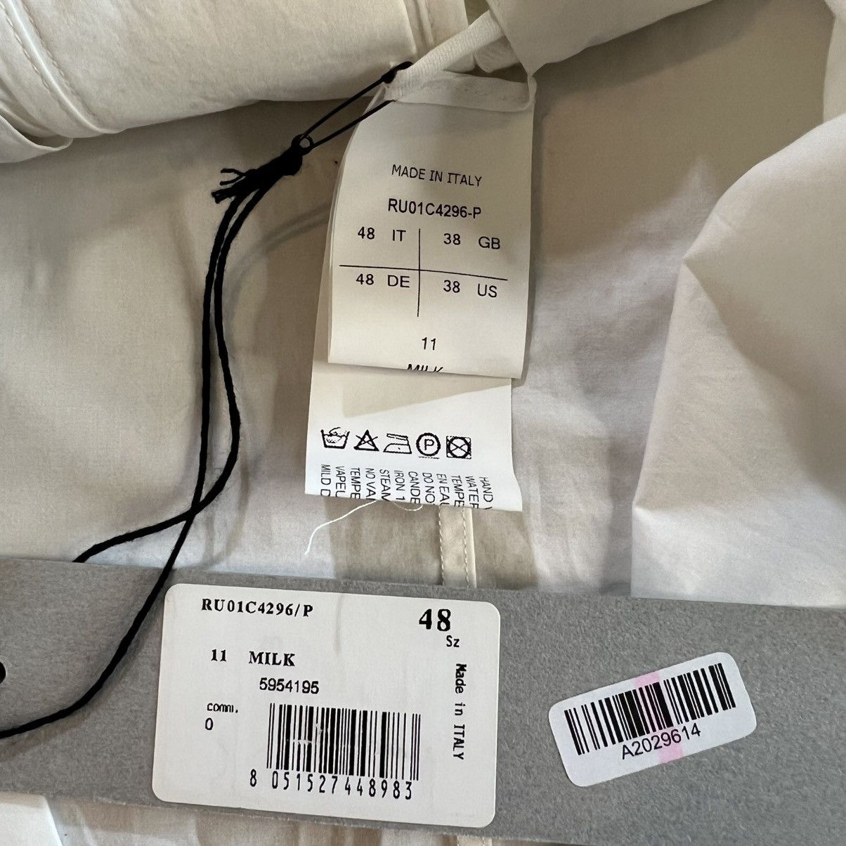 Rick Owens Rick Owens Lido SS23 Magnum Button Down White Short Sleeve Size US M / EU 48-50 / 2 - 9 Thumbnail