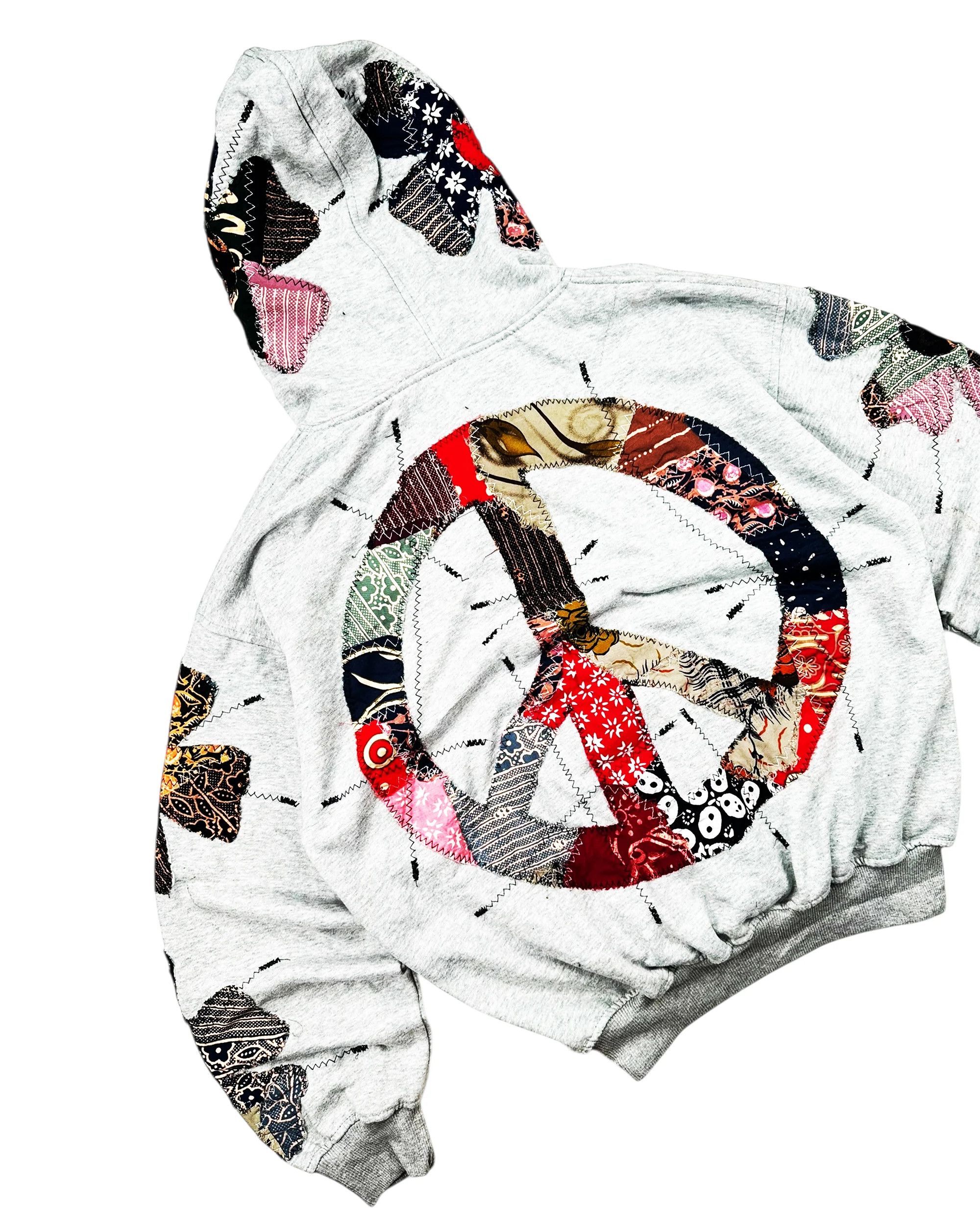 Japanese Brand Re-worked 1 of 1 Handmade Batik Bloom Chaos Hoodie Size M Size US M / EU 48-50 / 2 - 8 Thumbnail