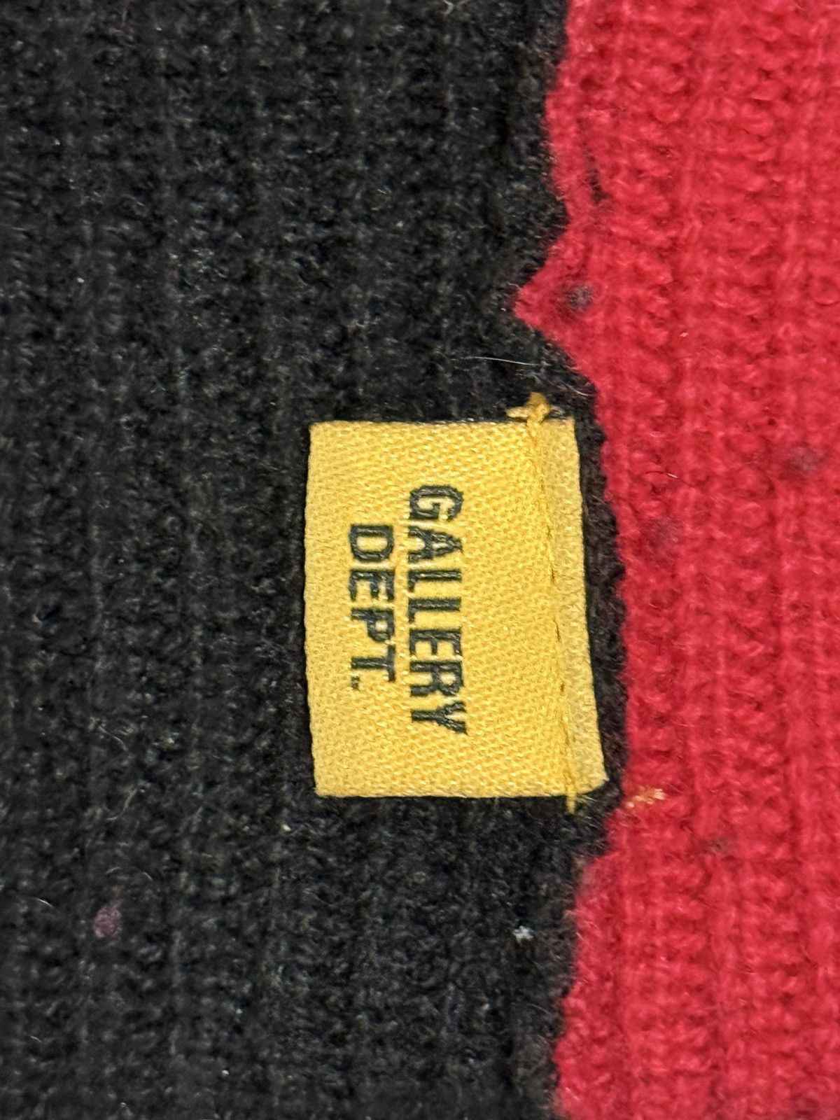 Gallery Dept. GALLERY DEPT. TOPANGA BLACK AND RED CASHMERE WOOL BEANIE OS Size ONE SIZE - 4 Thumbnail