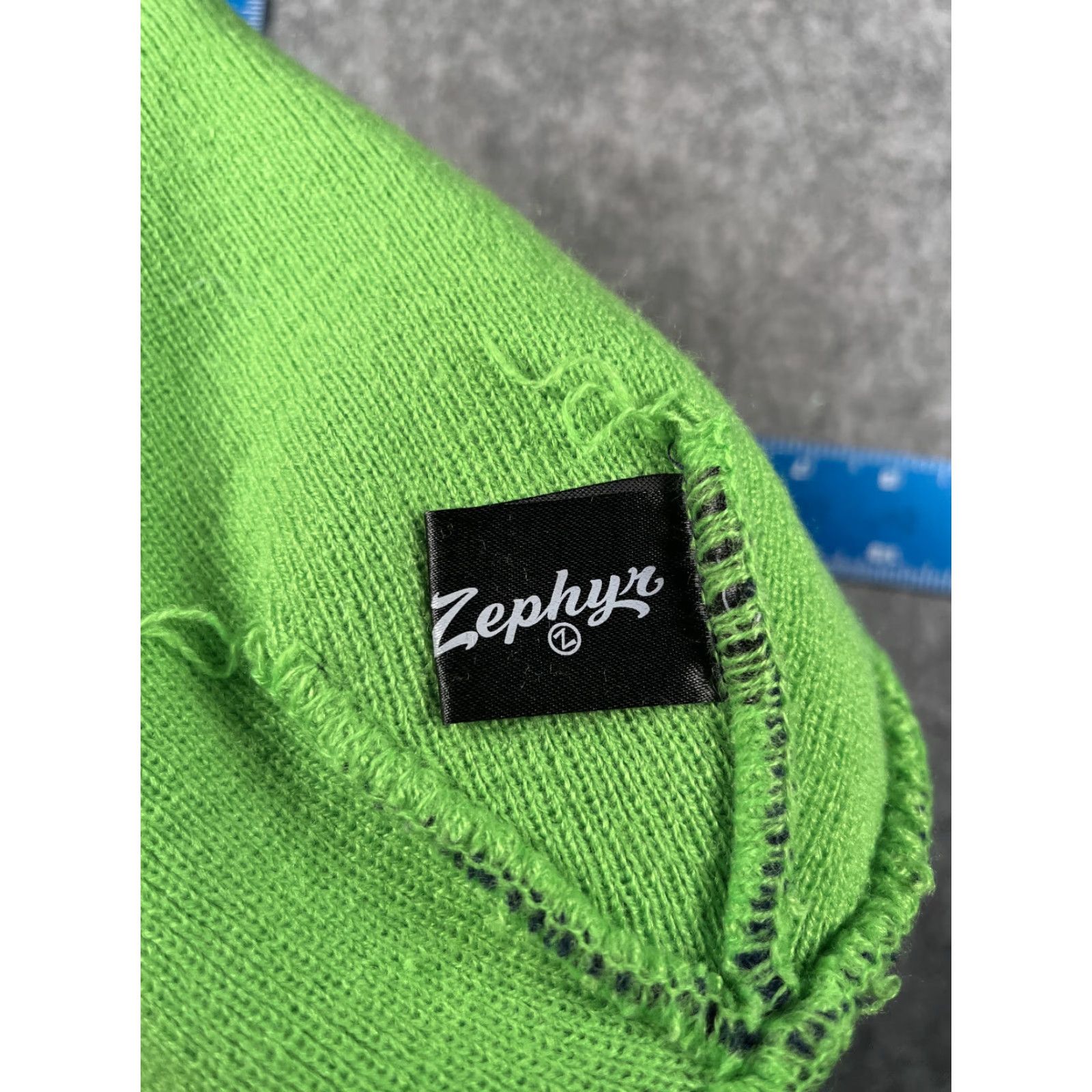 Zephyr Ridgeline Riverhawks Beanie Toque Adult OS Blue Green Stripe Acrylic Shirt? Size ONE SIZE - 7 Thumbnail
