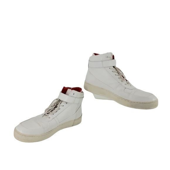 Calvin Klein Calvin Klein Navin Nappa Logo High Top Sneakers Sz 11 White Size US 11 / EU 44 - 4 Thumbnail