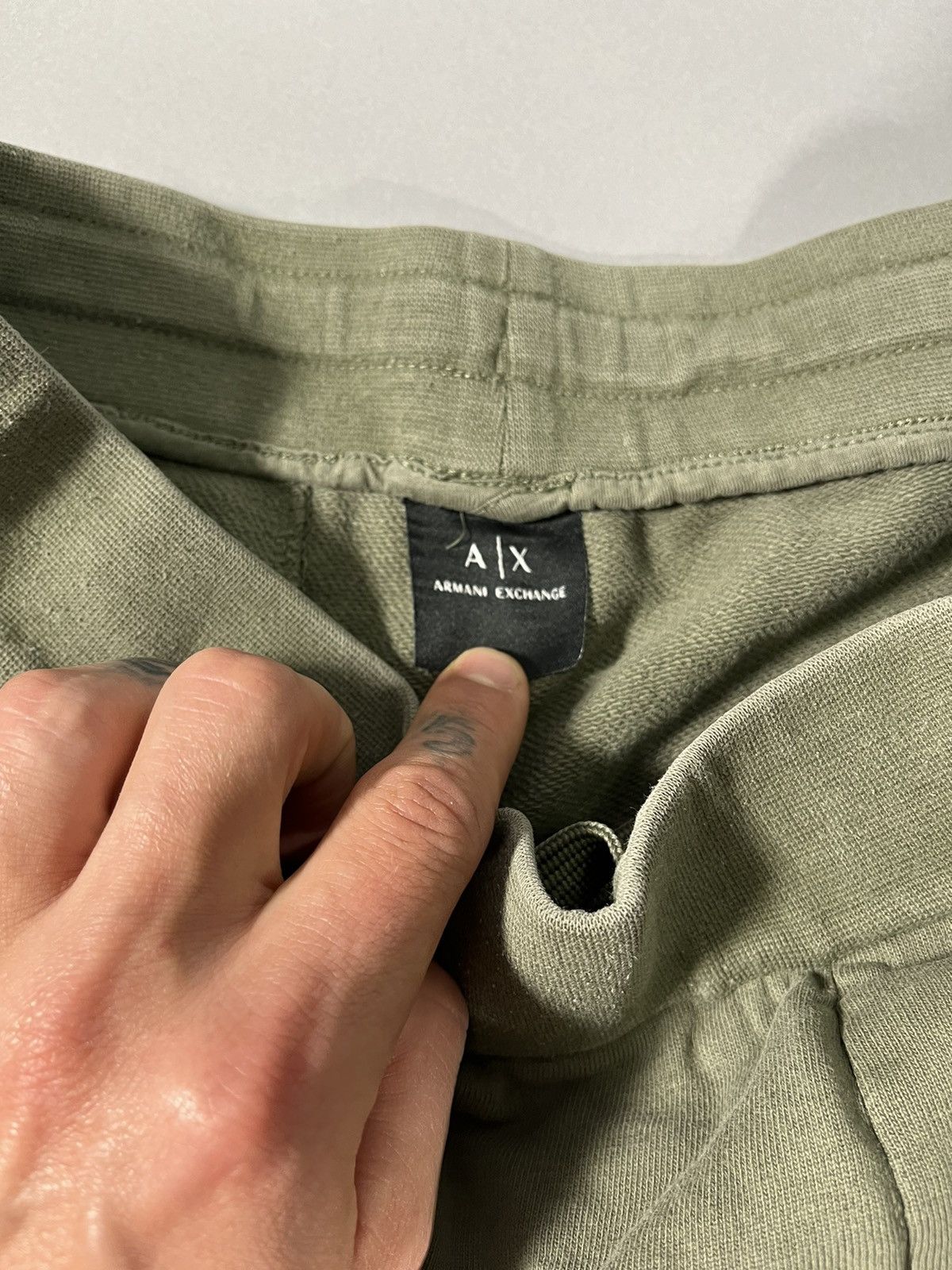 Designer Green Armani Exchange Comfy Casual Shorts Size US 28 / EU 44 - 2 Thumbnail