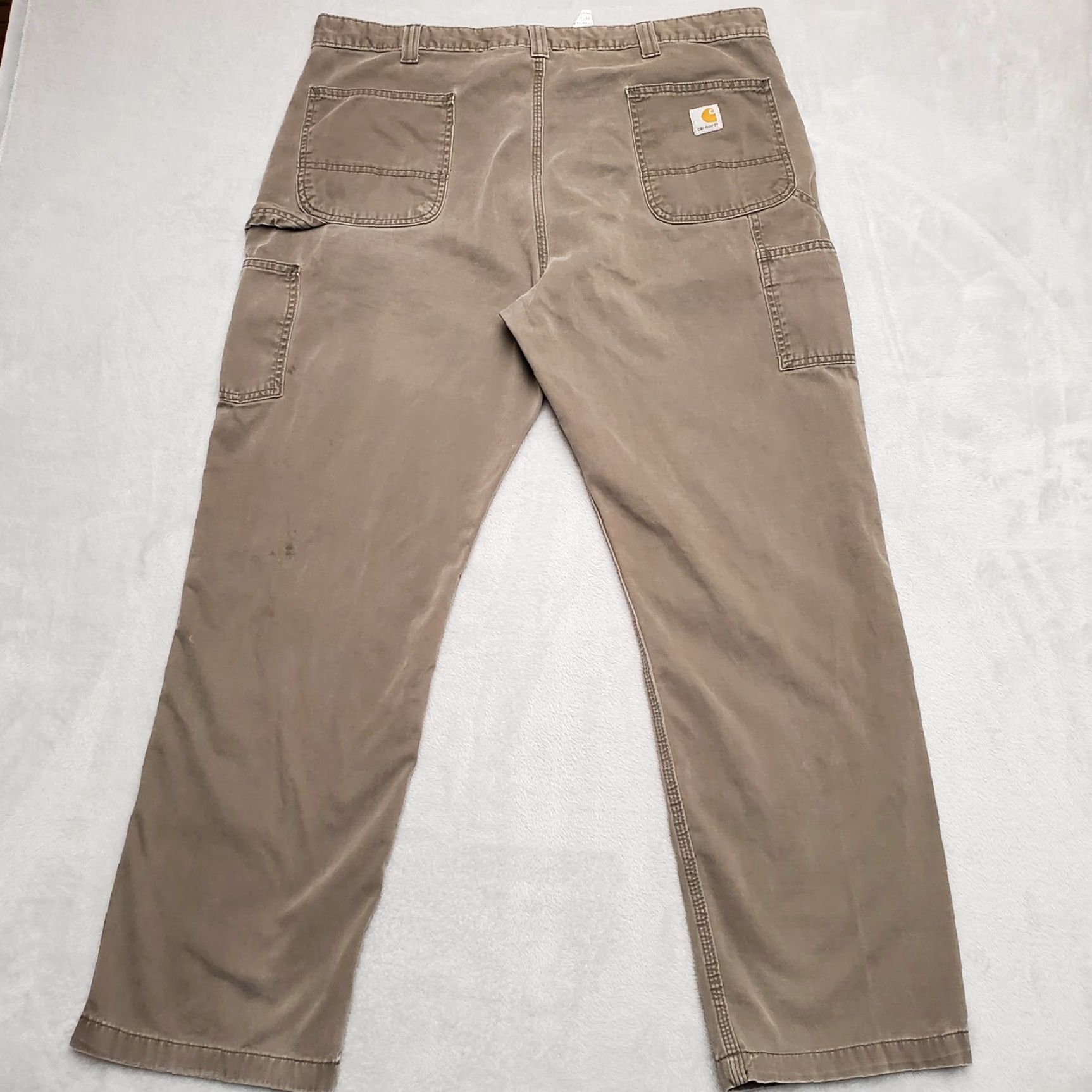 Carhartt VINTAGE Carhartt Pants Men 42x32 Green Twill Relaxed Carpenter Cargo Workwear B324 DFE Size US 42 / EU 58 - 6 Thumbnail