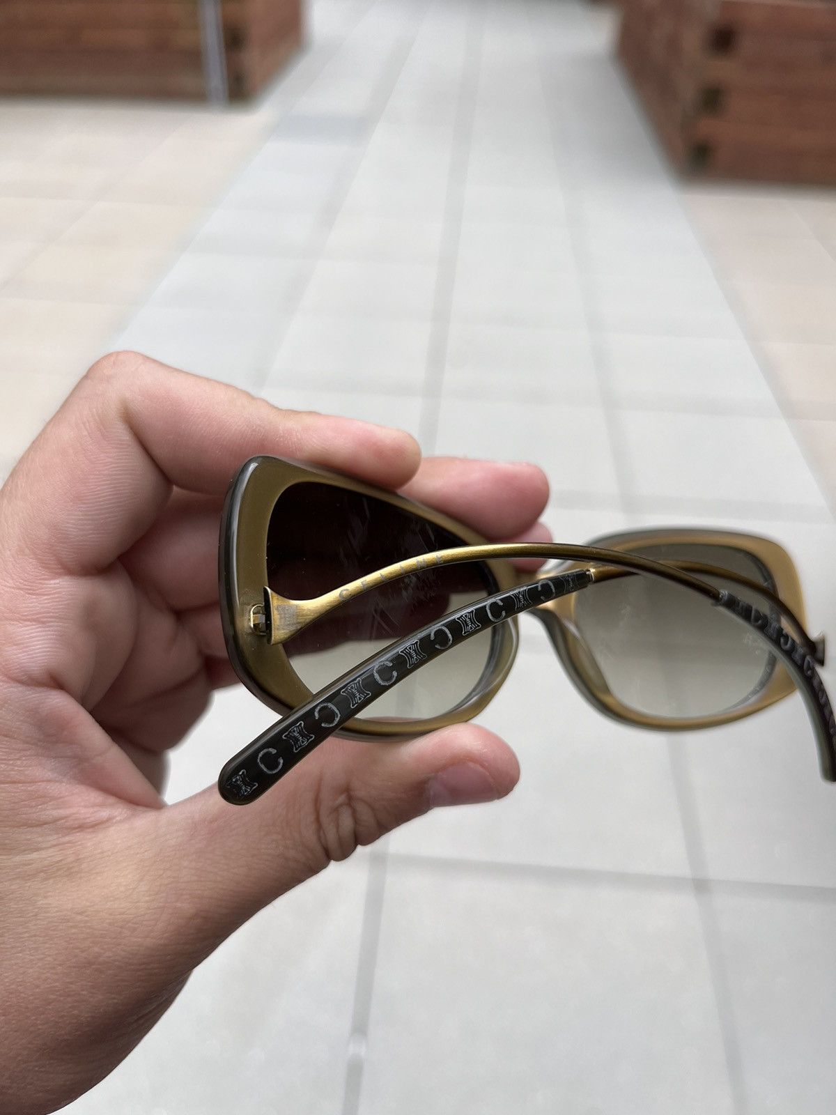 Celine Celine Sunglasses Metal Frame Very Rare Y2K Size ONE SIZE - 9 Thumbnail