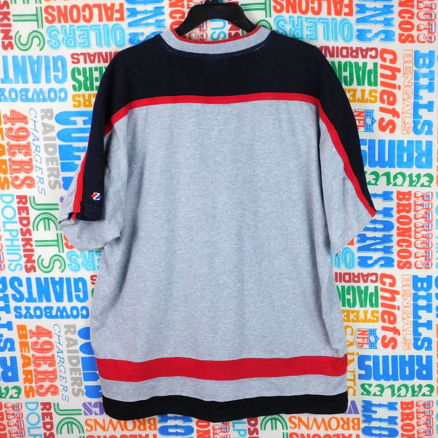 Jerzees 90s Jerzees Athletic Jersey T Shirt Size XL Gray Red Black Size US XL / EU 56 / 4 - 2 Thumbnail