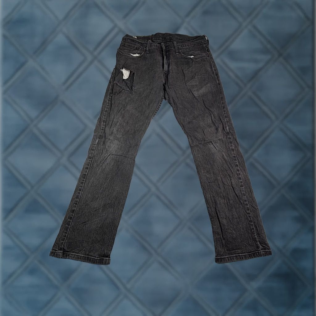 Levi's Levi's 514 Jeans Slim Straight 32x30 Gray Denim 5-Pocket Logo Button Vintage: No Mens Size US 32 / EU 48 - 1 Thumbnail