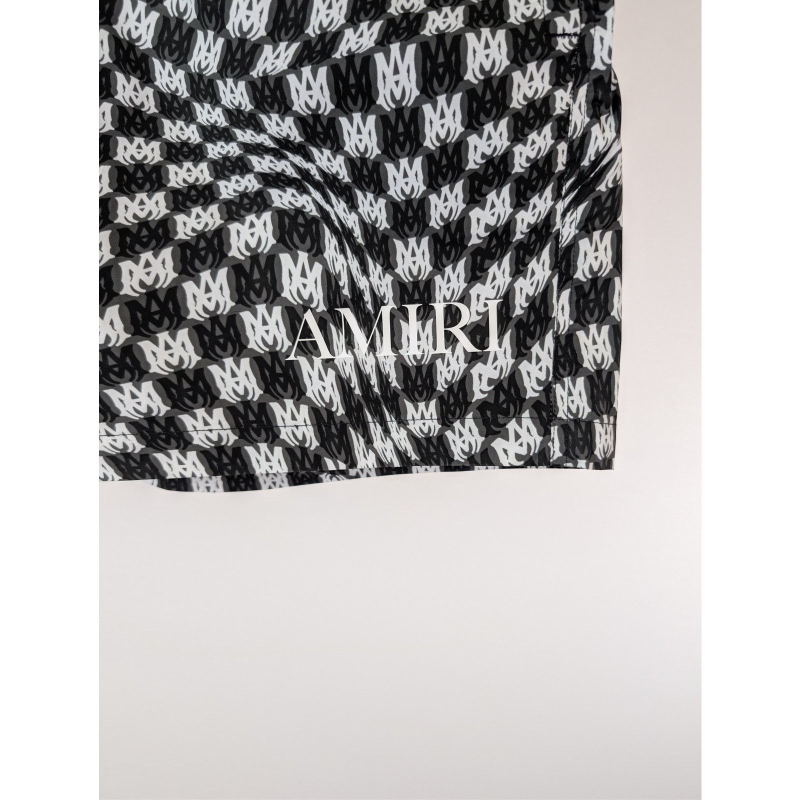 Amiri o1rshd1 Wavy MA Swim Trunk Shorts in Black XL Size US 36 / EU 52 - 6 Thumbnail