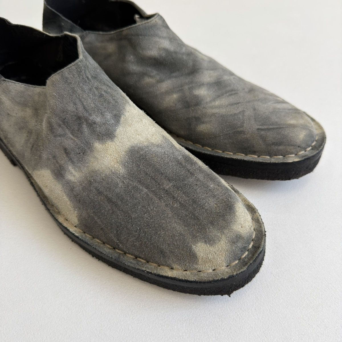 Ann Demeulemeester S/S 01 Tie Dye Suede Loafers / Mules Size US 9 / IT 39 - 15 Thumbnail