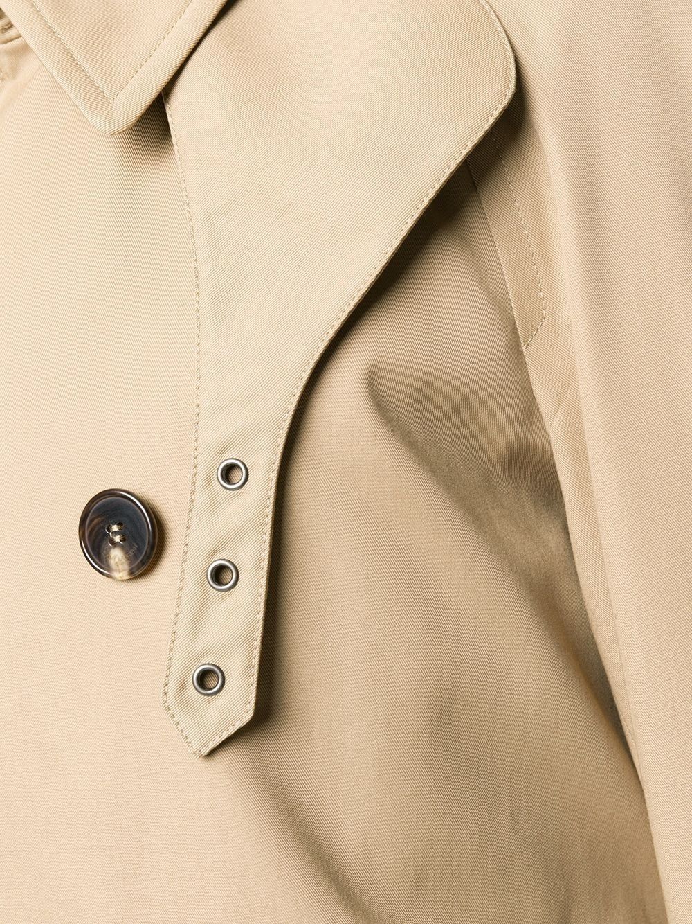 Saint Laurent Paris o1s1wg110125 337872 Trench Coat in Gabardine in Beige Size US S / EU 44-46 / 1 - 2 Thumbnail