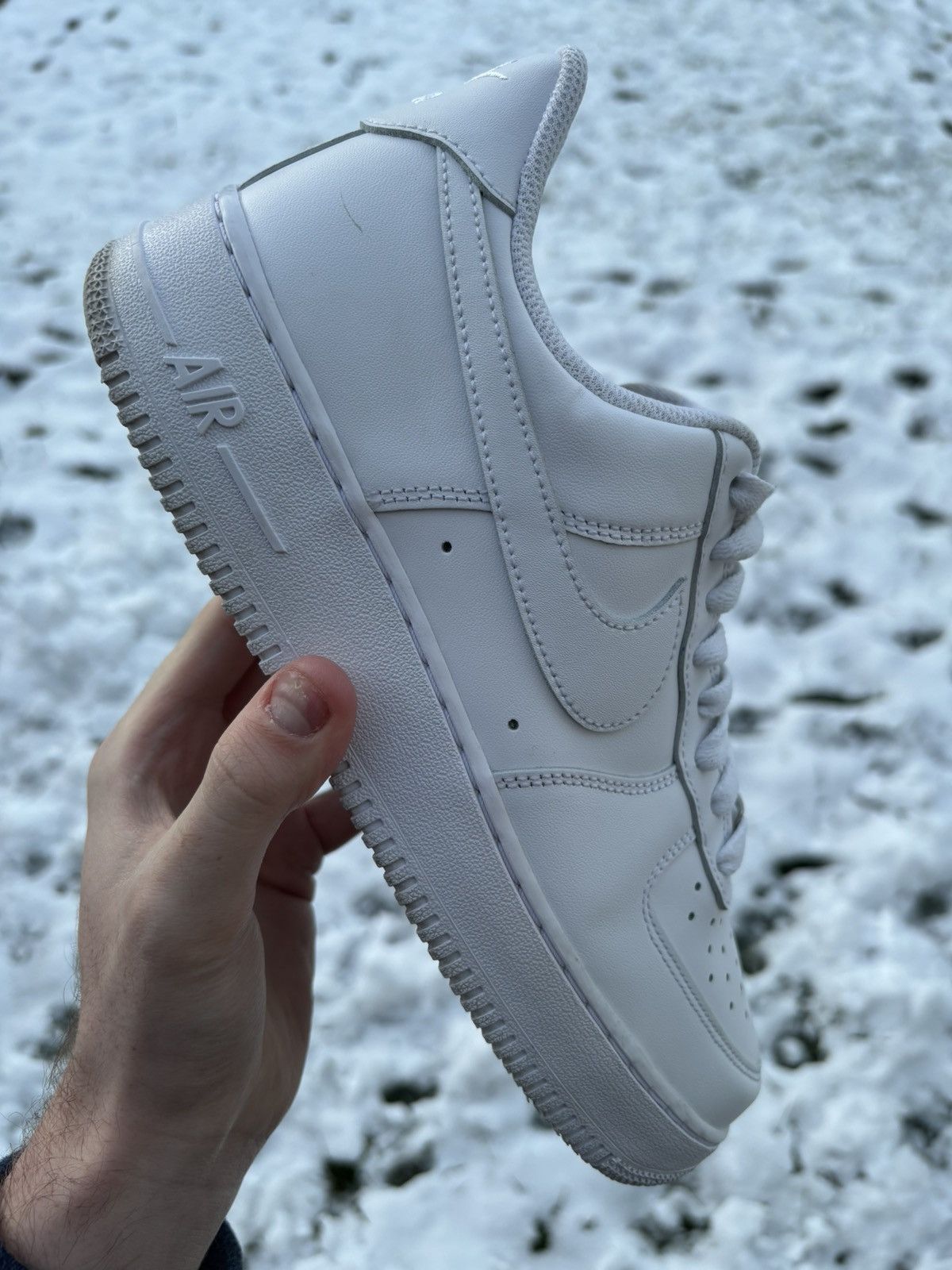 Nike Nike Air Force 1 '07 Low Triple White Size 9 Size US 9 / EU 42 - 1 Thumbnail