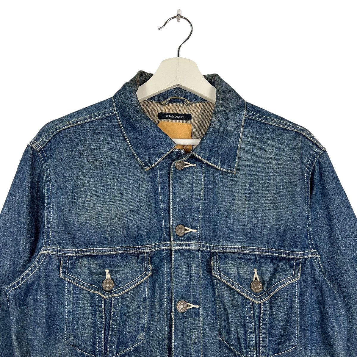 45rpm 🔥 00s JAPANESE RING DENIM TRUCKER JACKET MADE IN JAPAN Size US M / EU 48-50 / 2 - 5 Thumbnail