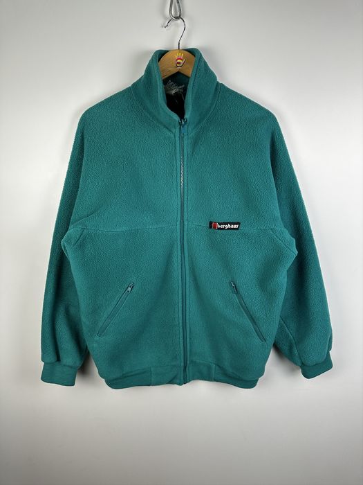 Vintage Berghaus Vintage Fleece Jacket Full Zip Polartec Made in