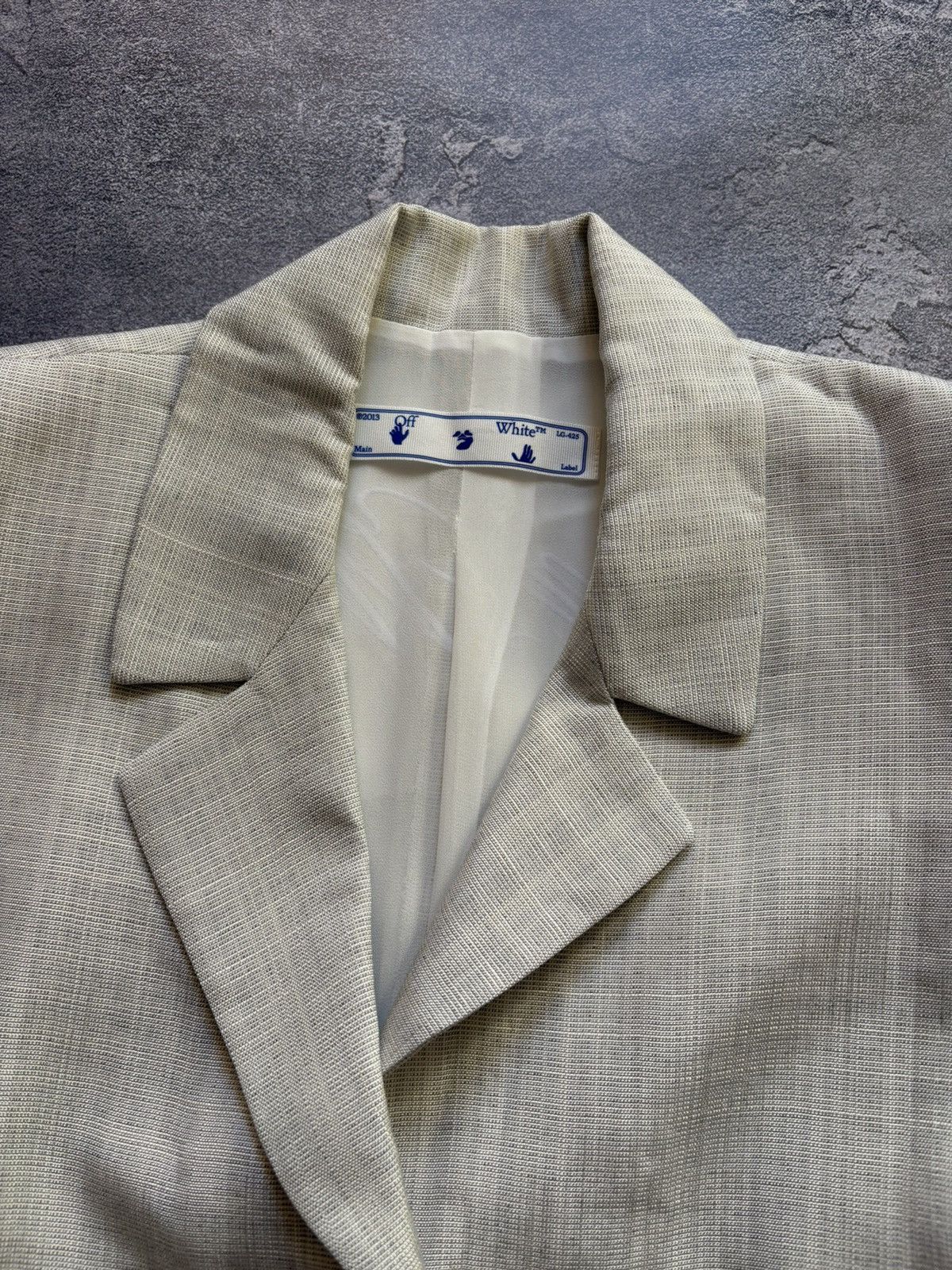 Off-White OFF-WHITE Luxury Embroidered Big Logo Zip Up Blazer Dress Size S / US 4 / IT 40 - 12 Thumbnail