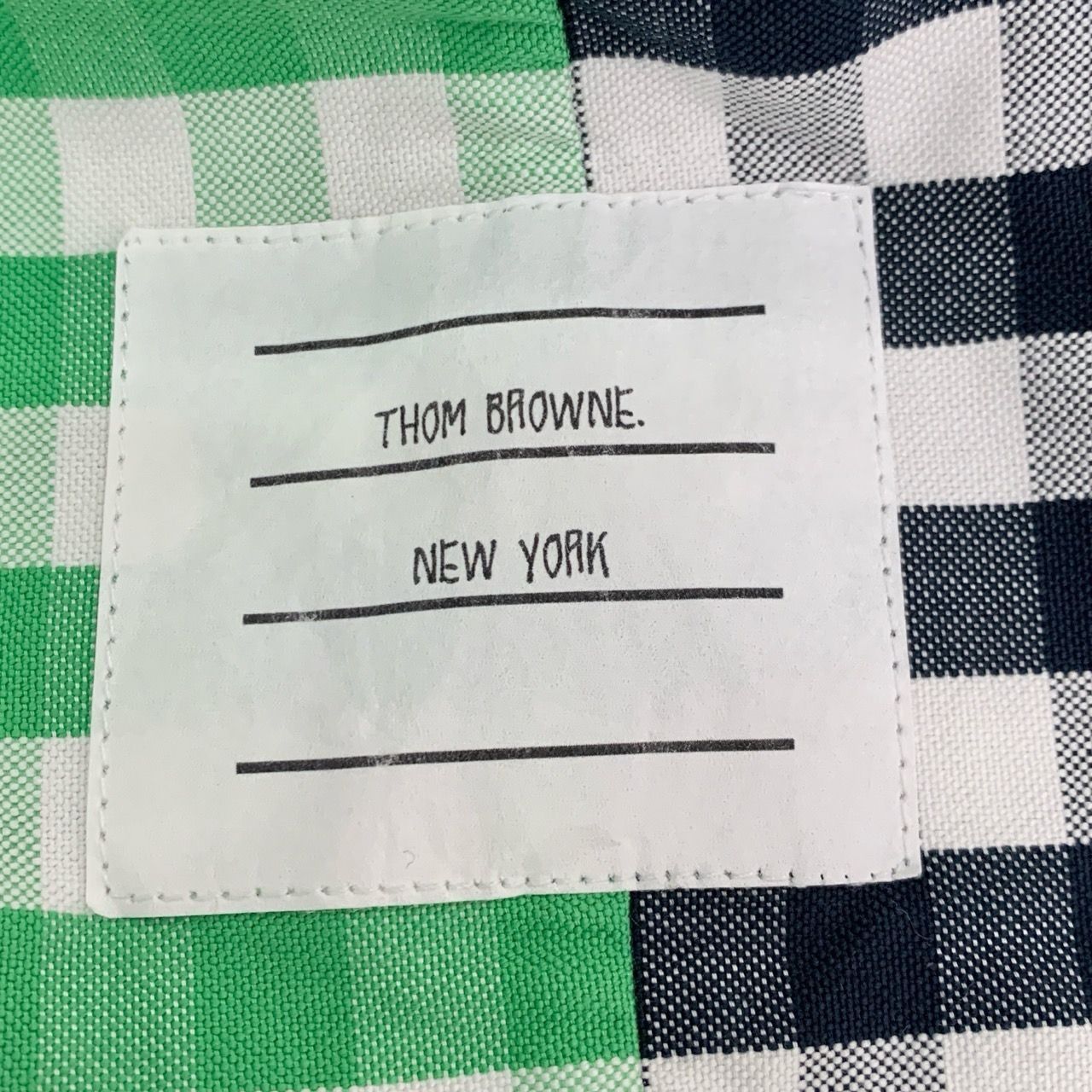 Thom Browne Thom Browne Colorblock Checkered Collar Cotton Long Sleeve S Size S / US 4 / IT 40 - 4 Thumbnail