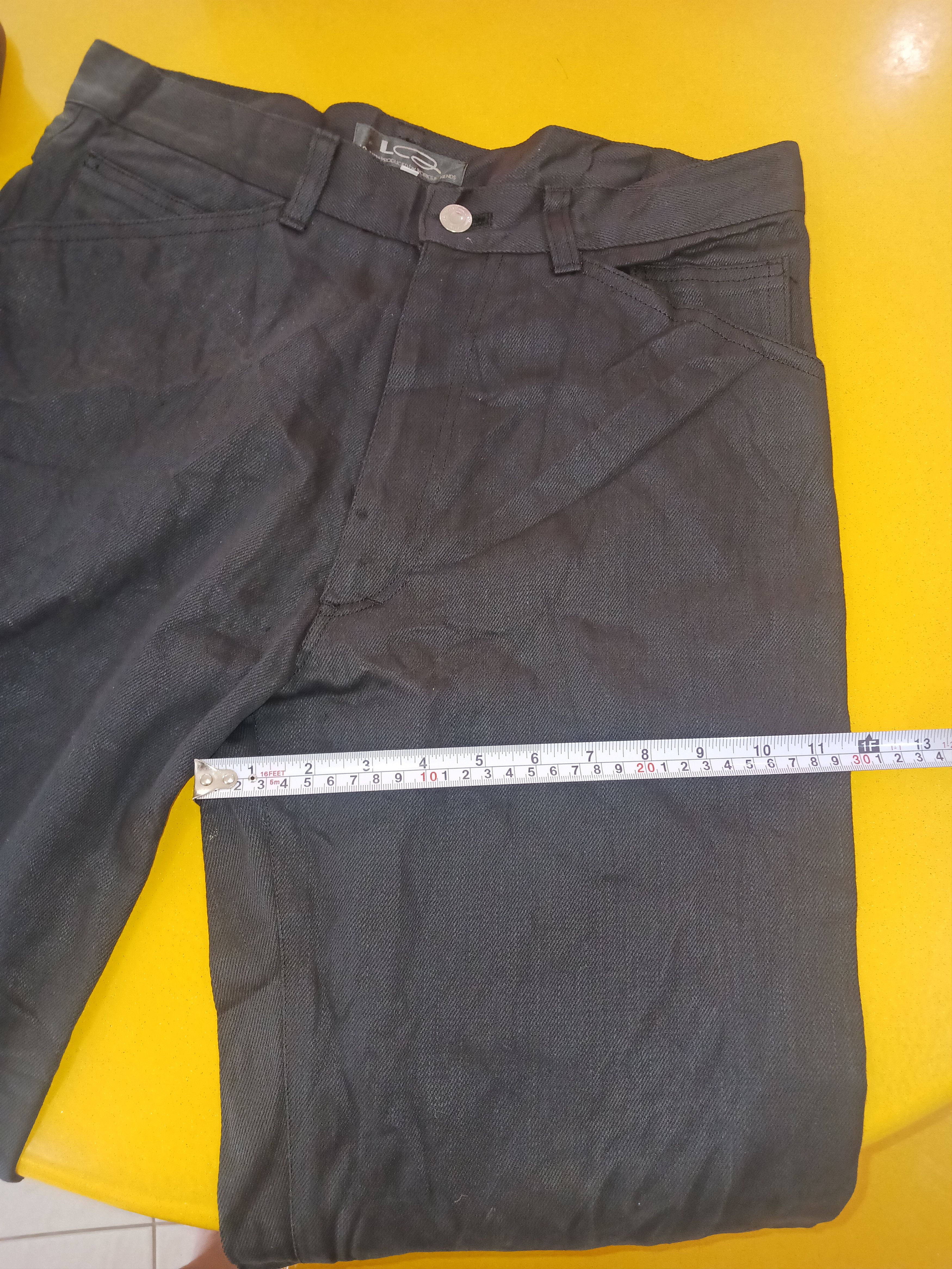 Designer RARE LQ. By Yohji Yamamoto Works & Friends Denim Pants Size US 34 / EU 50 - 15 Thumbnail