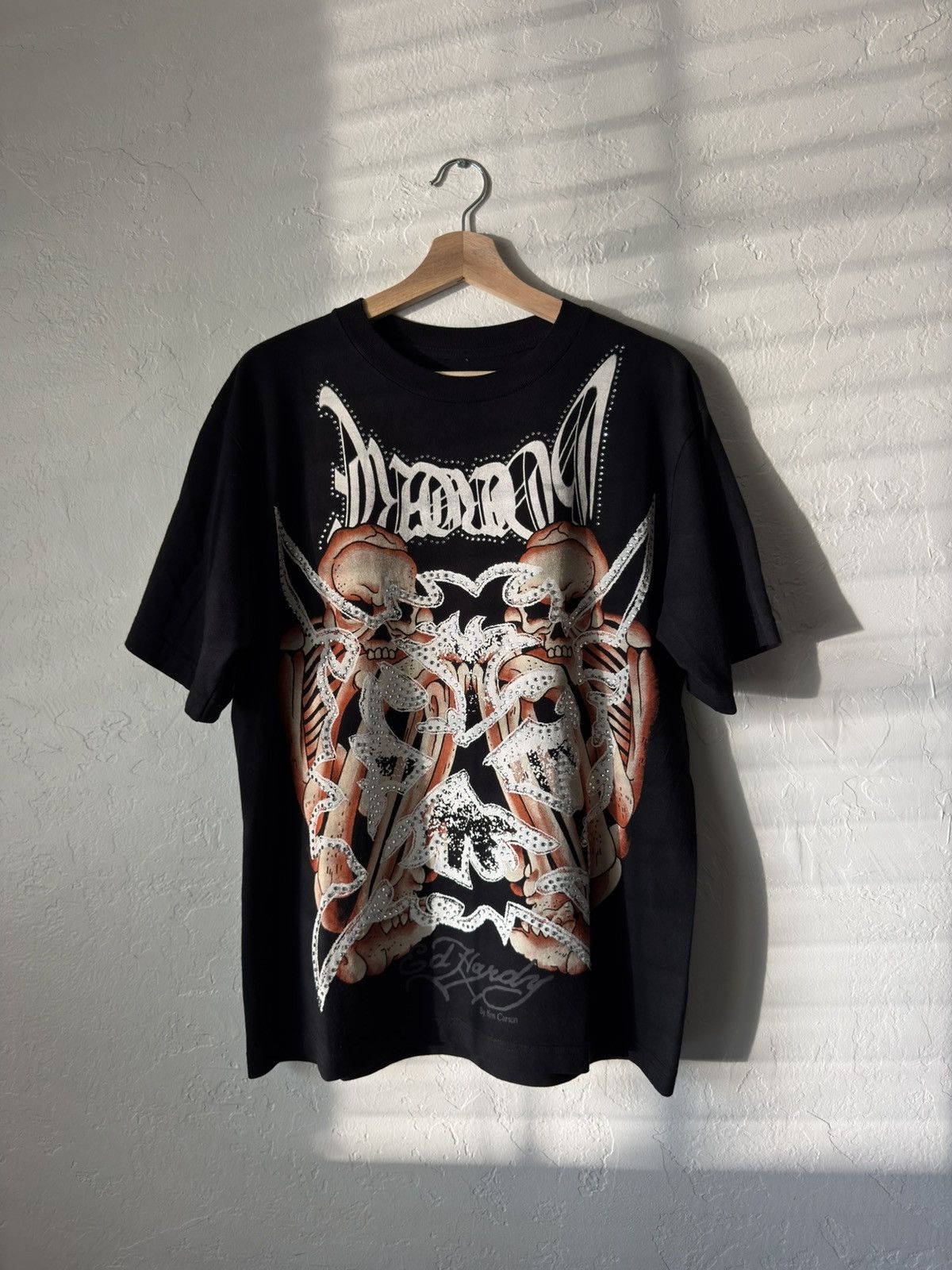 Ed Hardy × Ken Carson Ken Carson Complexcon Ed Hardy Hardcore Rhinestone Tee Size US M / EU 48-50 / 2 - 1 Thumbnail