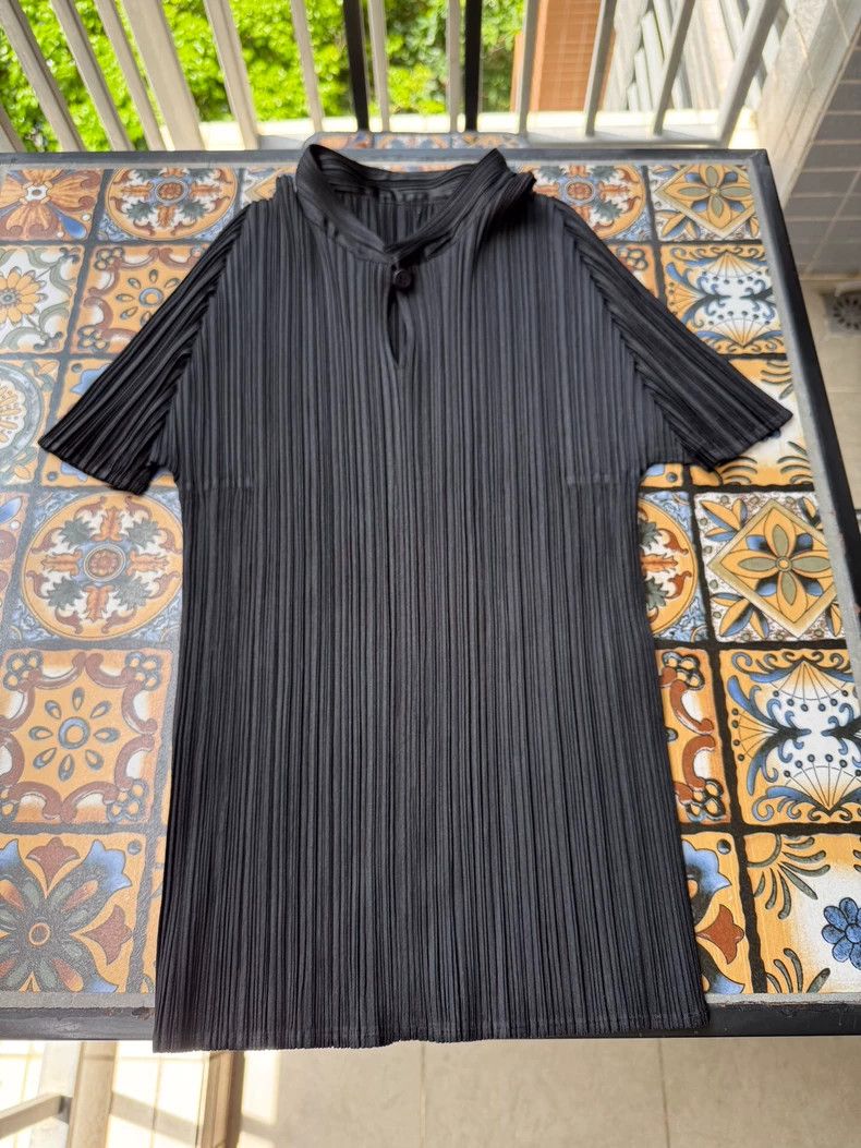 Issey Miyake Issey Miyake size:4 Black Chinese-style stand-up collar to Size XS / US 0-2 / IT 36-38 - 3 Thumbnail
