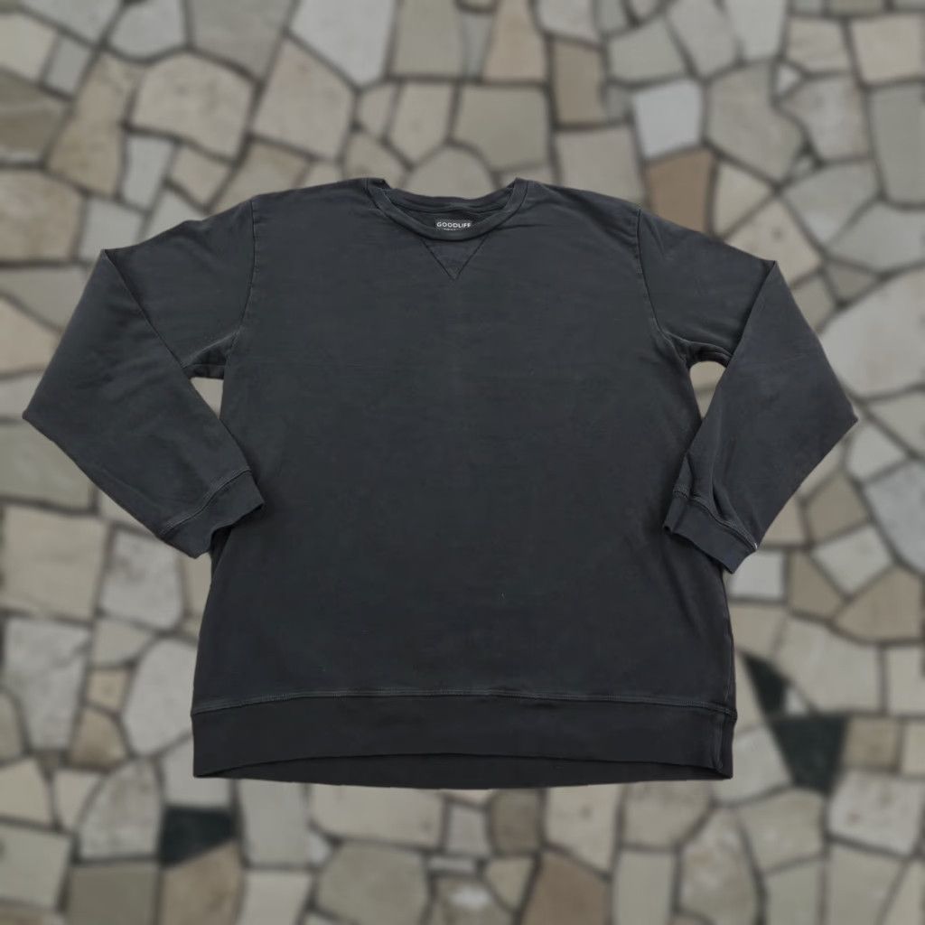 Vintage Good Life Sweatshirt Mens XL Black Crewneck Pullover Knit Cotton Spandex Made in USA 90s Outdoor Casual Mens XL Black Crewneck Sweater Flex(M) Size US XL / EU 56 / 4 - 1 Thumbnail