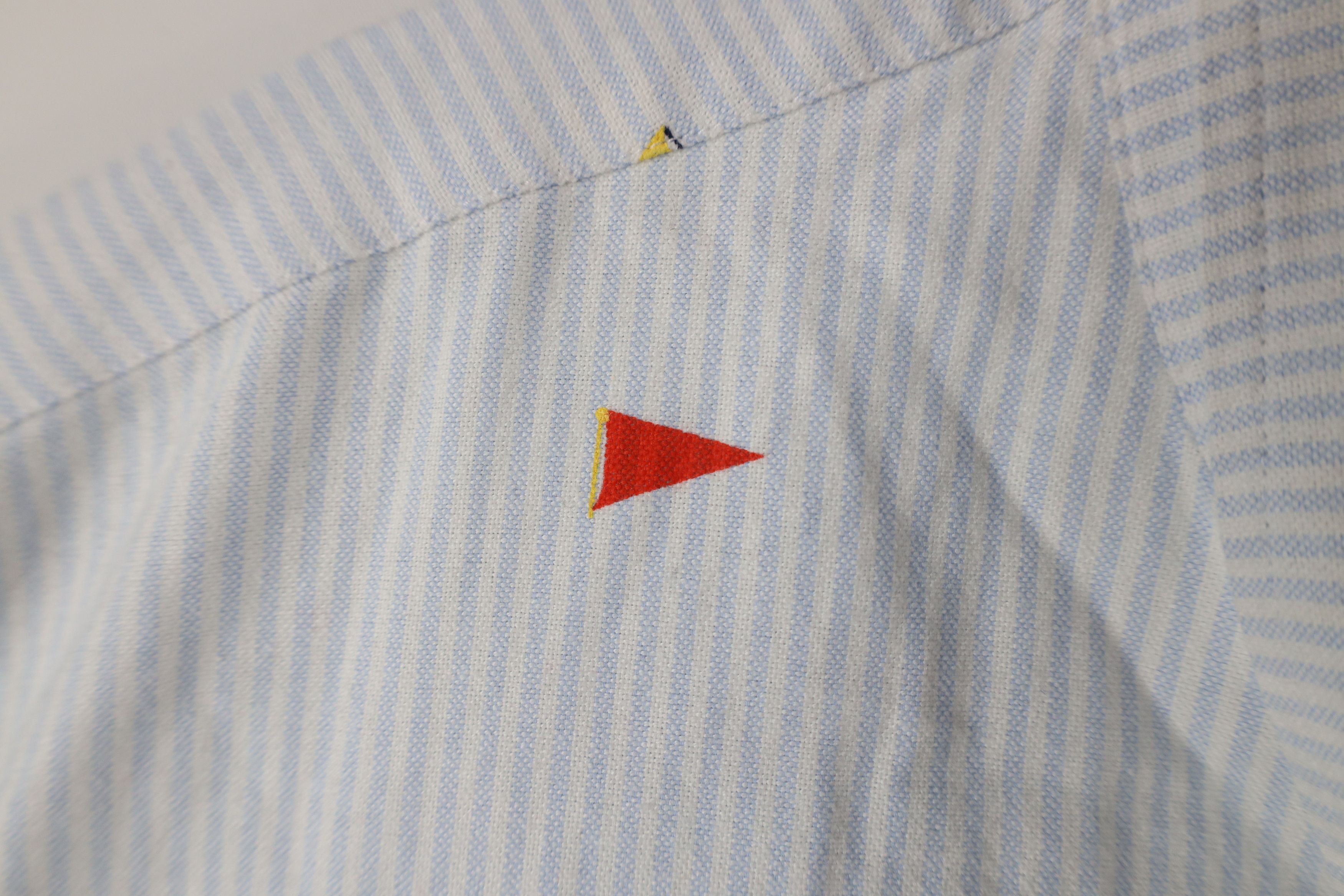 J.Crew × Vintage J Crew Sailing Flags Oxford Collared Button Down Shirt Size US XL / EU 56 / 4 - 6 Thumbnail