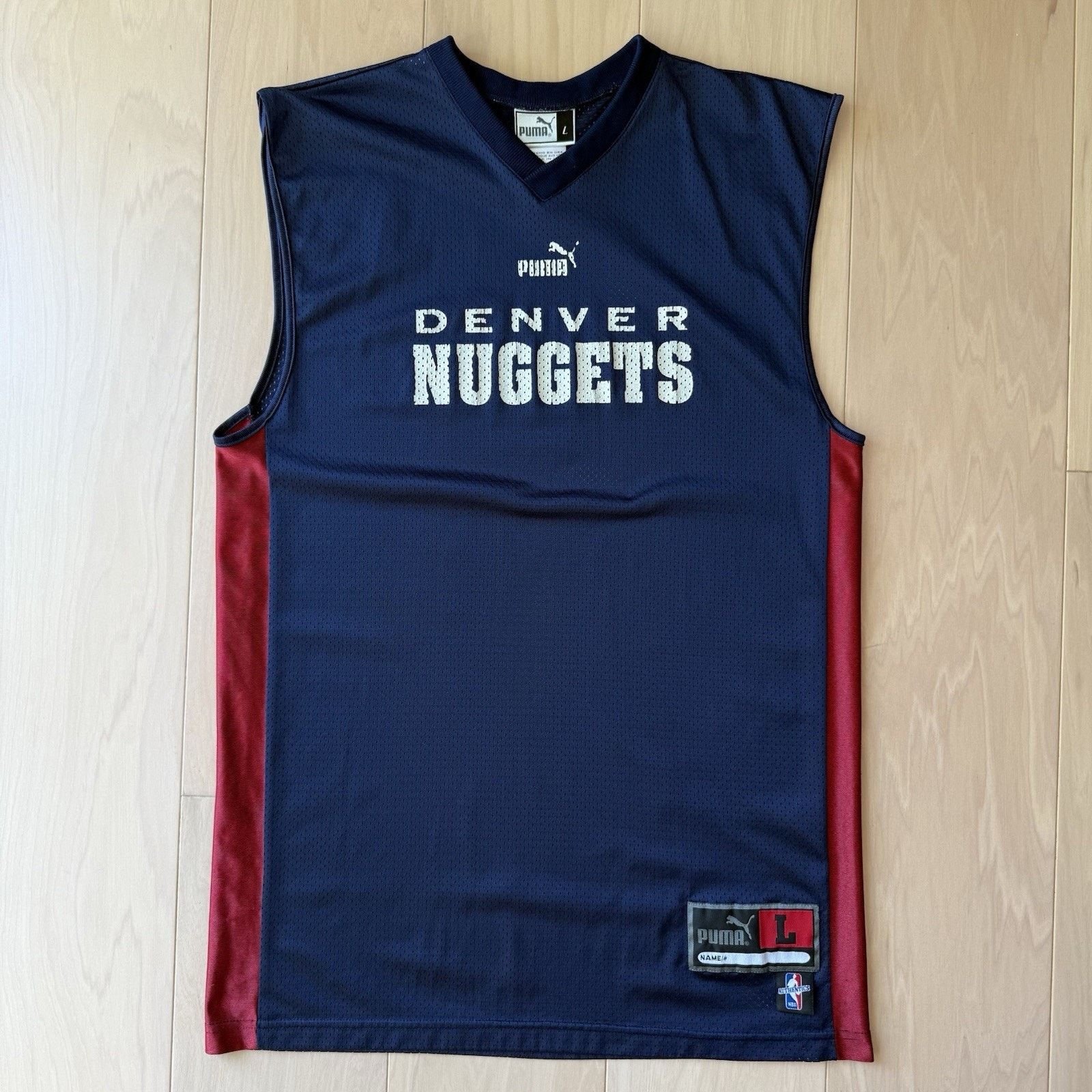 Puma Vintage Denver Nuggets Jersey Large Navy 90s Puma Basketball Size US L / EU 52-54 / 3 - 2 Thumbnail