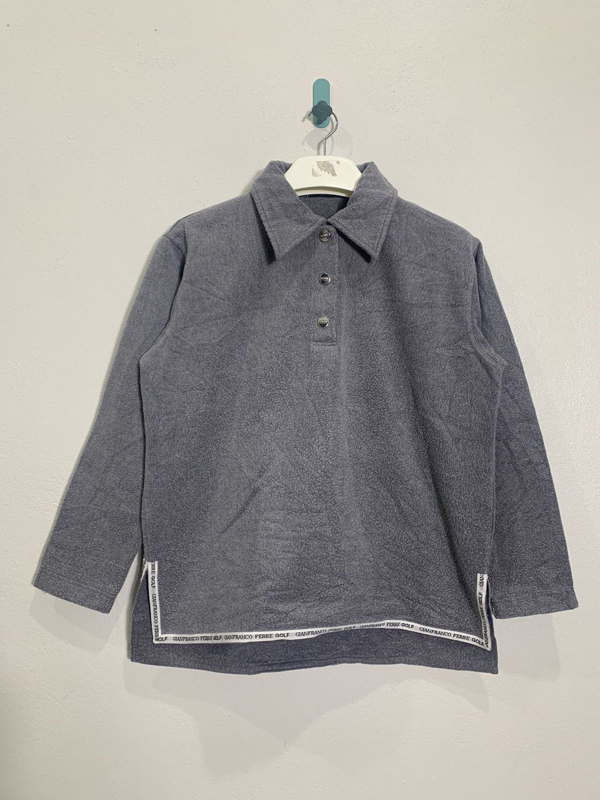 Gianfranco Ferre × Mizuno × Vintage Vintage GIANFRANCO FERRE BUTTON UP FLEECE JACKET Size US M / EU 48-50 / 2 - 1 Thumbnail