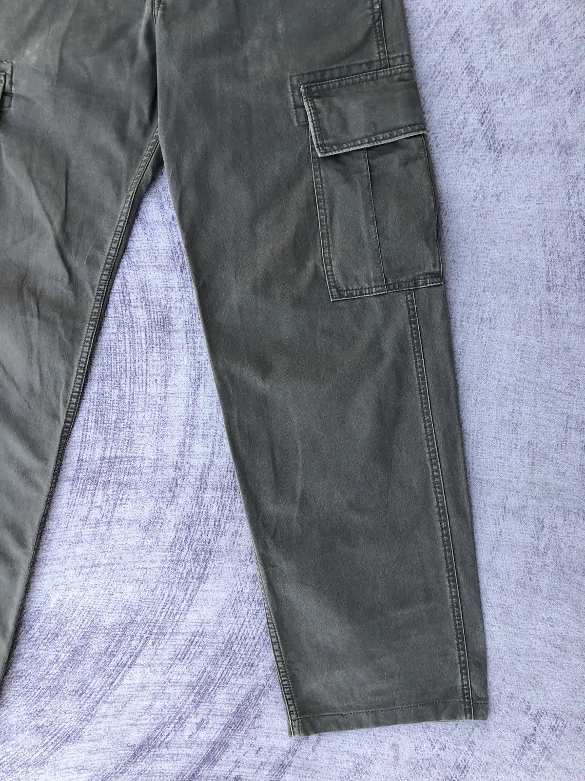 Japanese Brand × Oshkosh Faded Green Cargo oshKosh Multipocket Tactical Pants Size US 30 / EU 46 - 3 Thumbnail