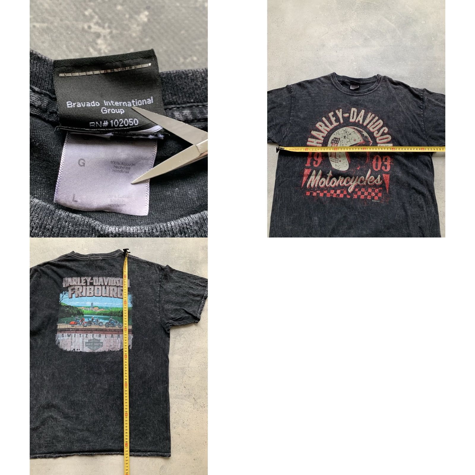 Harley Davidson Harley-Davidson Shirt Mens L Black T-Shirt Size US L / EU 52-54 / 3 - 8 Thumbnail