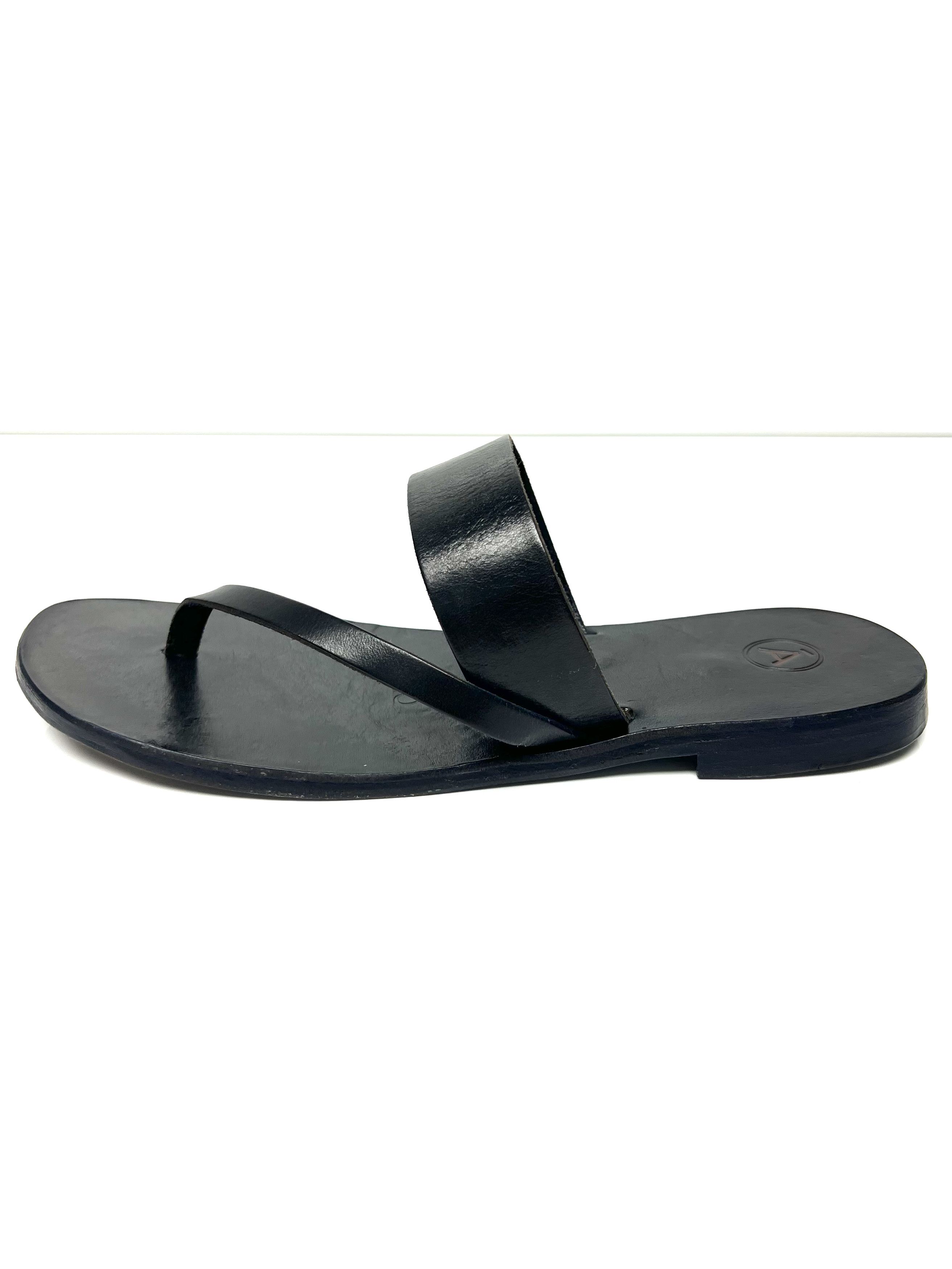 Other ALVARO GONZALEZ BLEU LEATHER HAND MADE SLIDE / SANDAL Size US 11 / EU 44 - 6 Thumbnail