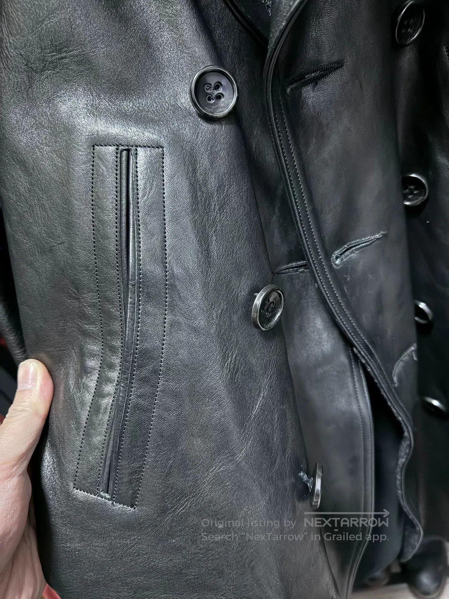 Old Joe old joe double-breasted horsehide leather jacket. Size US S / EU 44-46 / 1 - 5 Thumbnail