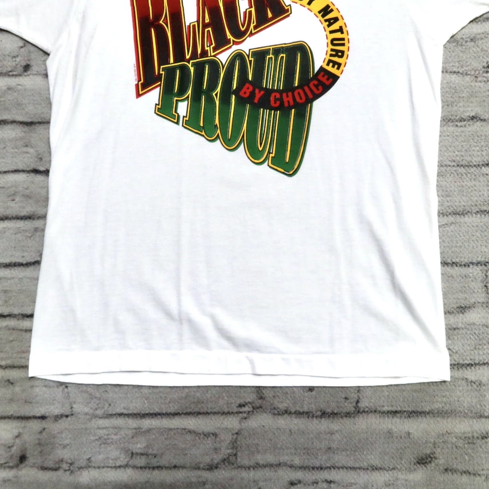 Vintage VINTAGE Vintage 90s Black by Nature Proud by Choice Shirt Mens L White Size US L / EU 52-54 / 3 - 3 Thumbnail
