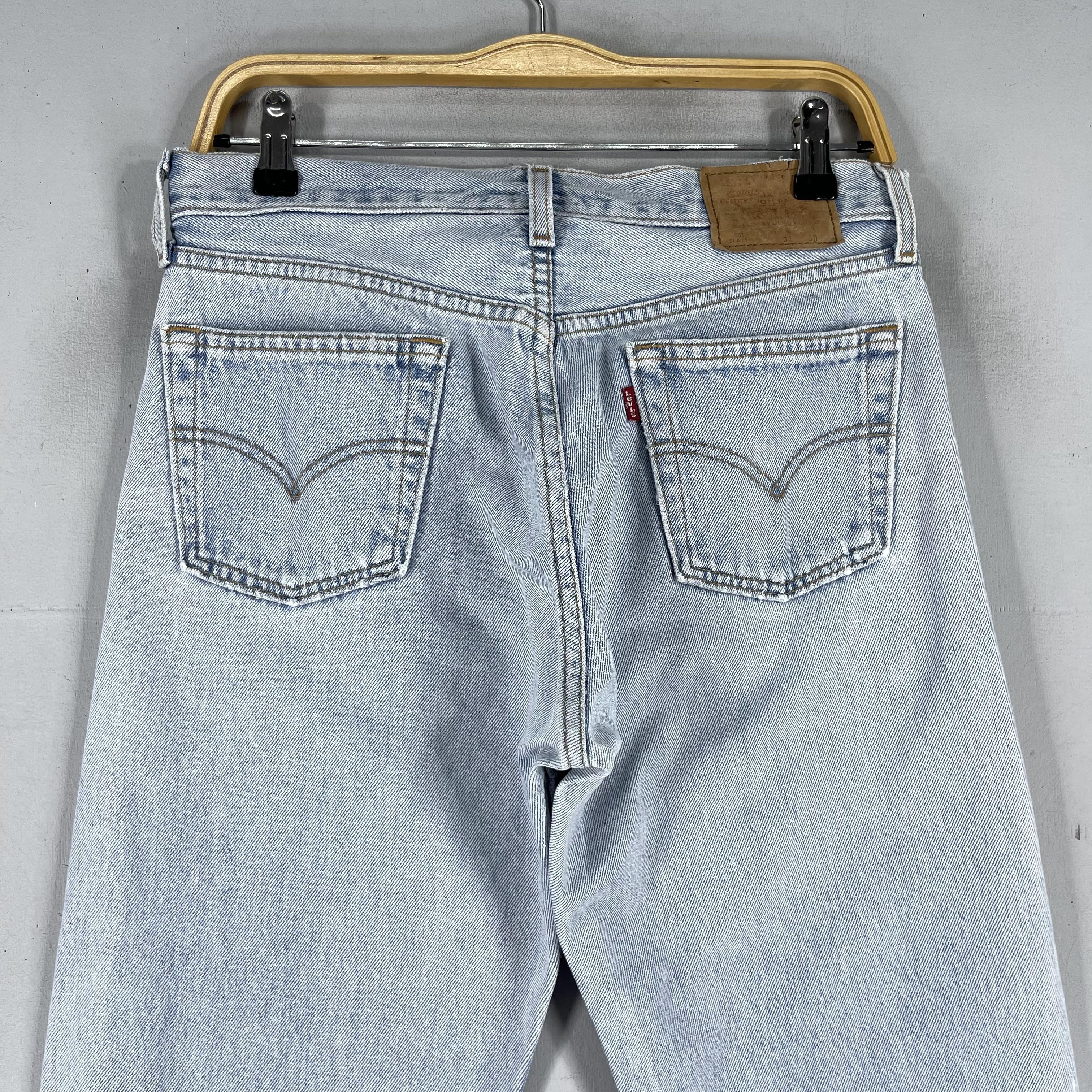 Levi's × Vintage Vintage Levis 501 Distressed Student Fit Jeans Size 30 Size US 30 / EU 46 - 8 Thumbnail