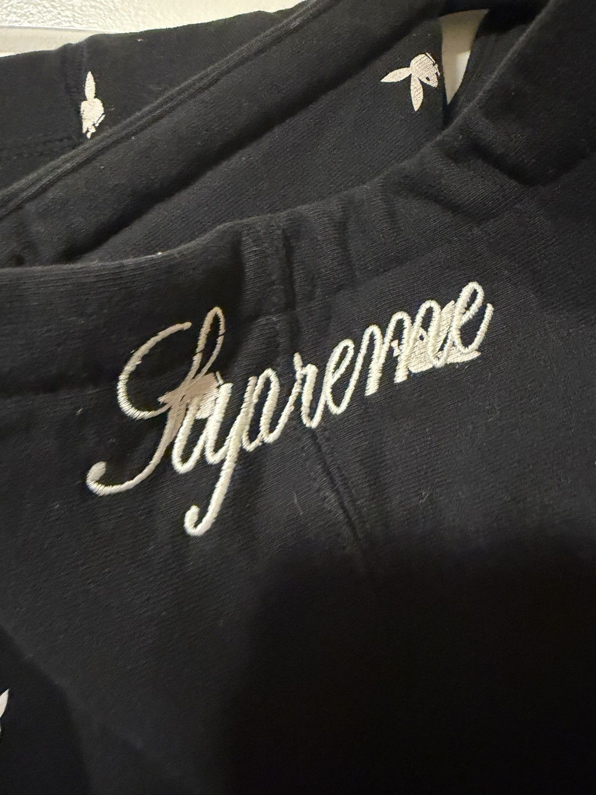 Playboy × Supreme Supreme Playboy Hoodie FW15 Black Size Large Size US L / EU 52-54 / 3 - 3 Thumbnail
