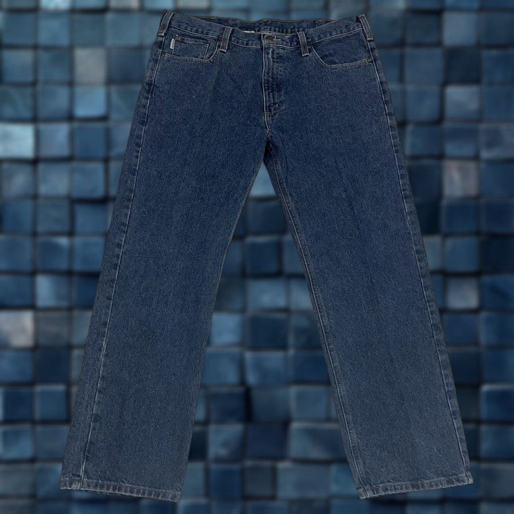 Carhartt Carhartt Jeans Regular Straight 5-Pocket Denim Blue 40x30 Men's B480-DPS Vintage No 90s Workwear Carhartt Model Size US 40 / EU 56 - 1 Thumbnail