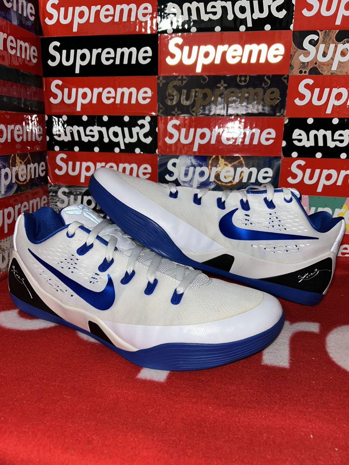Nike Nike Kobe 9 EM TB White Game Royal 685776-140 size 14 w/ box Size US 14 / EU 47 - 1 Thumbnail