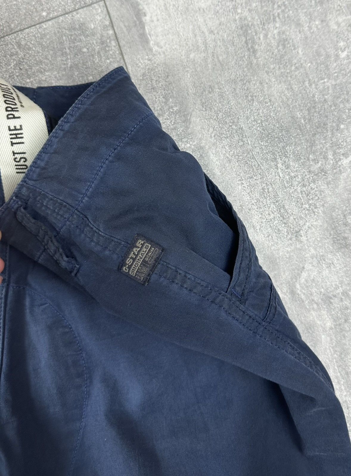 G-Star G Star Raw Japanese Navy Blue Faded Cargo Short Size US 30 / EU 46 - 19 Thumbnail