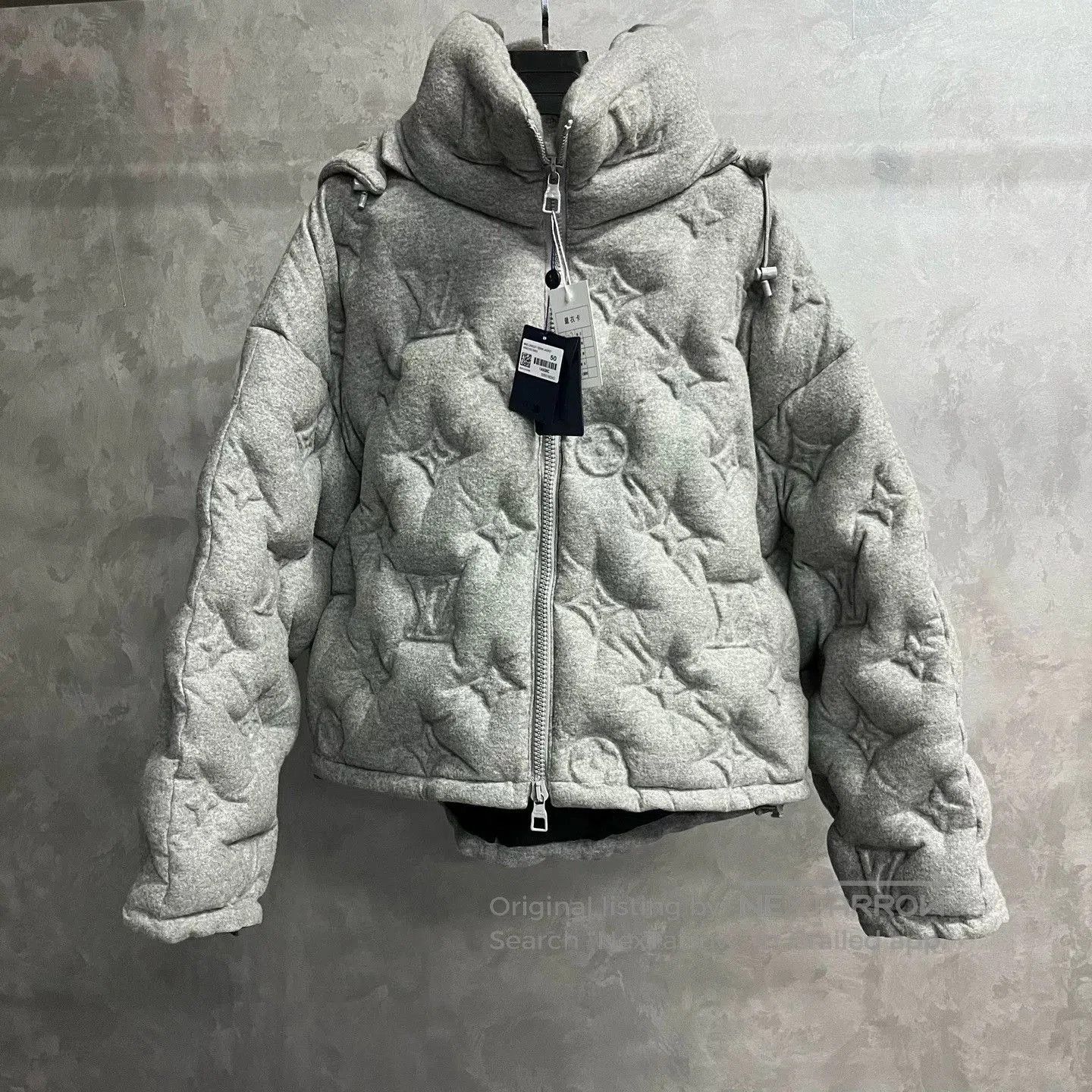 Louis Vuitton Louis Vuitton Gray Quilted Zip Jacket. Size US L / EU 52-54 / 3 - 1 Thumbnail