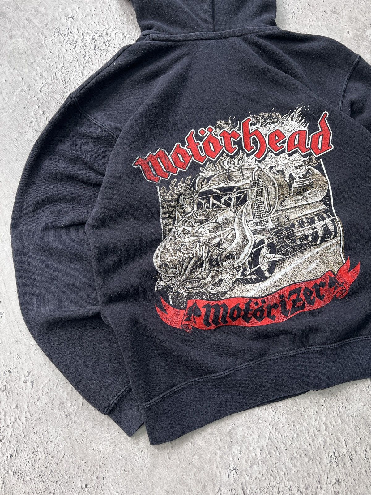 Band Tees × Vintage Vintage 90's Motorhead hoodie zip rock band Motörhead Size US S / EU 44-46 / 1 - 11 Thumbnail