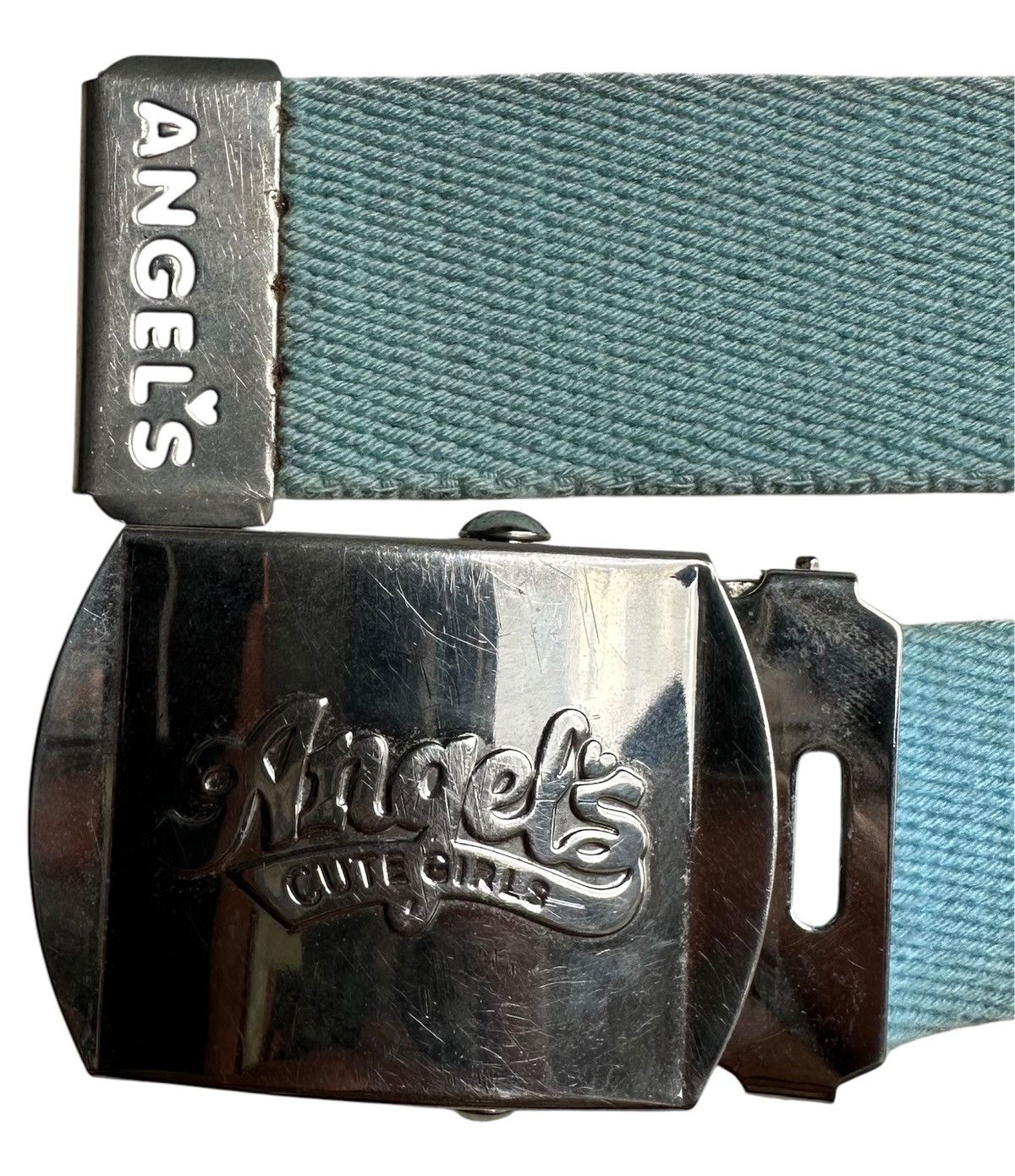 Angel Blue × Japanese Brand × Vintage Vintage Angle Blue Adjustable Belt Size 32 - 4 Thumbnail