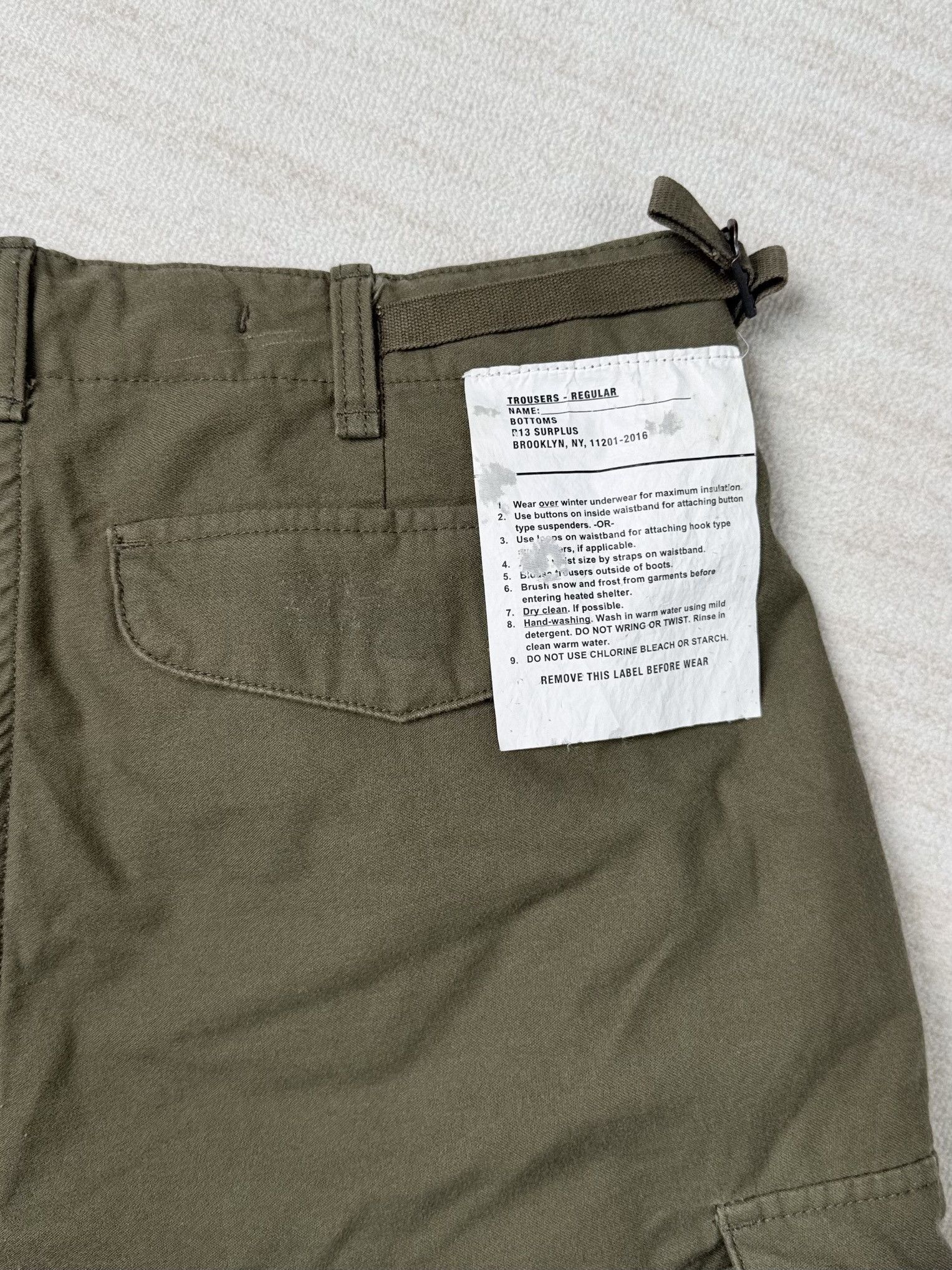 R13 UNWORN* R13 MARK MILITARY CARGO PANTS Vintage Olive Size US 32 / EU 48 - 9 Thumbnail