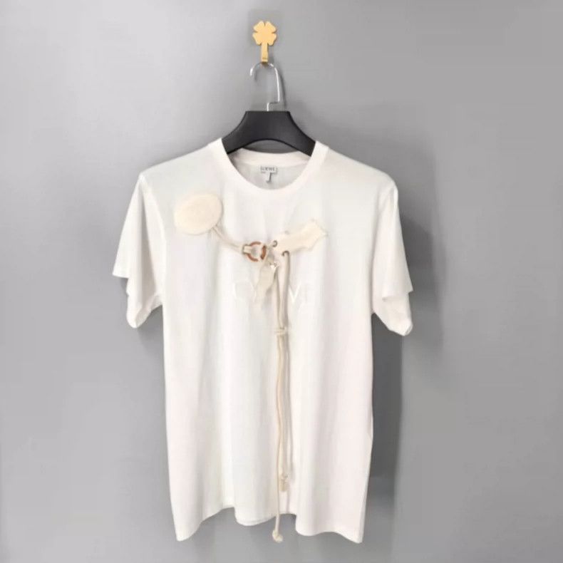 Loewe LOEWE Cotton pull cord design short sleeve T-shirt Size S / US 4 / IT 40 - 1 Thumbnail