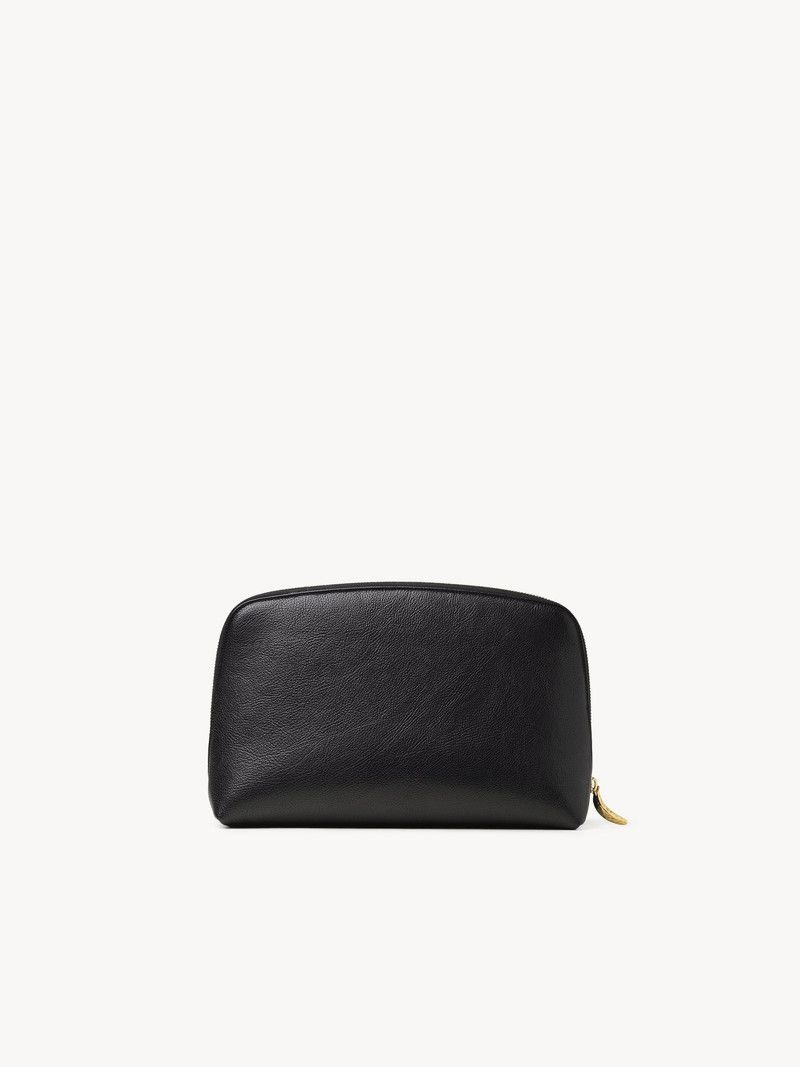 Chloe o1loc1c10226 Size: OS / Banana Cosmetic Large Pouch in Black Size ONE SIZE - 4 Thumbnail