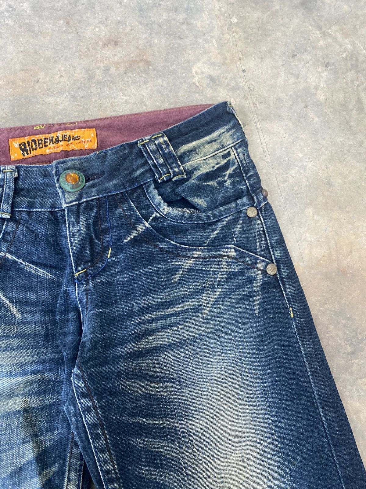 Hysteric Glamour Sick☠️ Riobera Jeans Flare Mud Wash Punk Grunge Lgb Size US 31 - 6 Thumbnail
