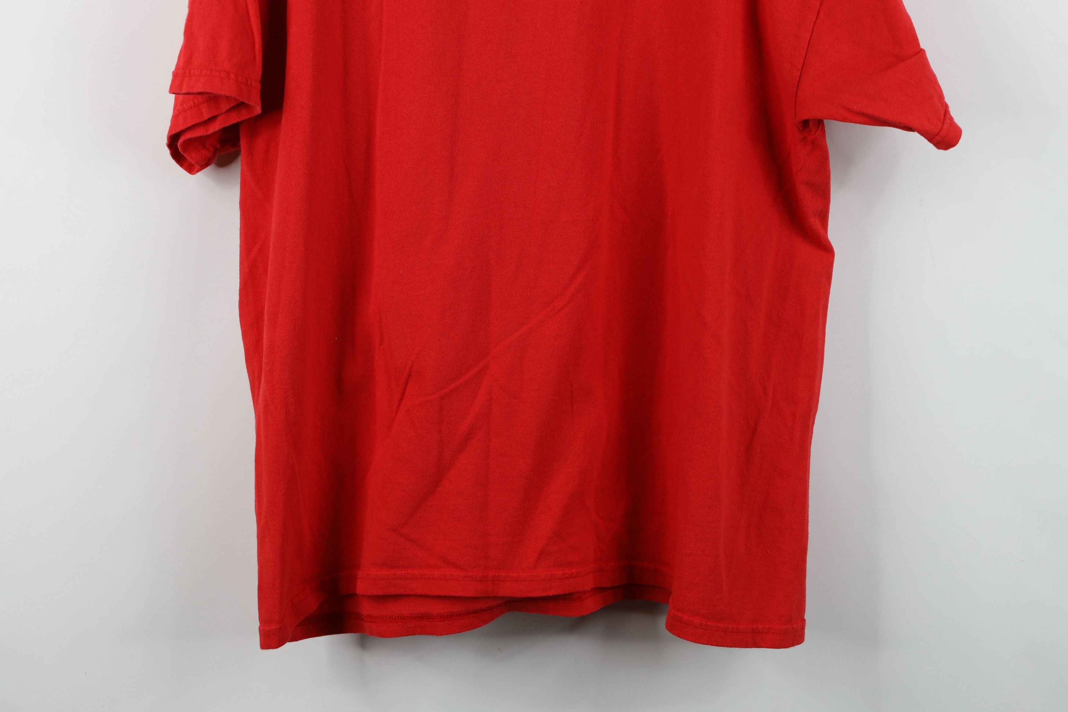 Vintage Vintage Spell Out Ohio State University T-Shirt Red Cotton Size US XL / EU 56 / 4 - 14 Thumbnail