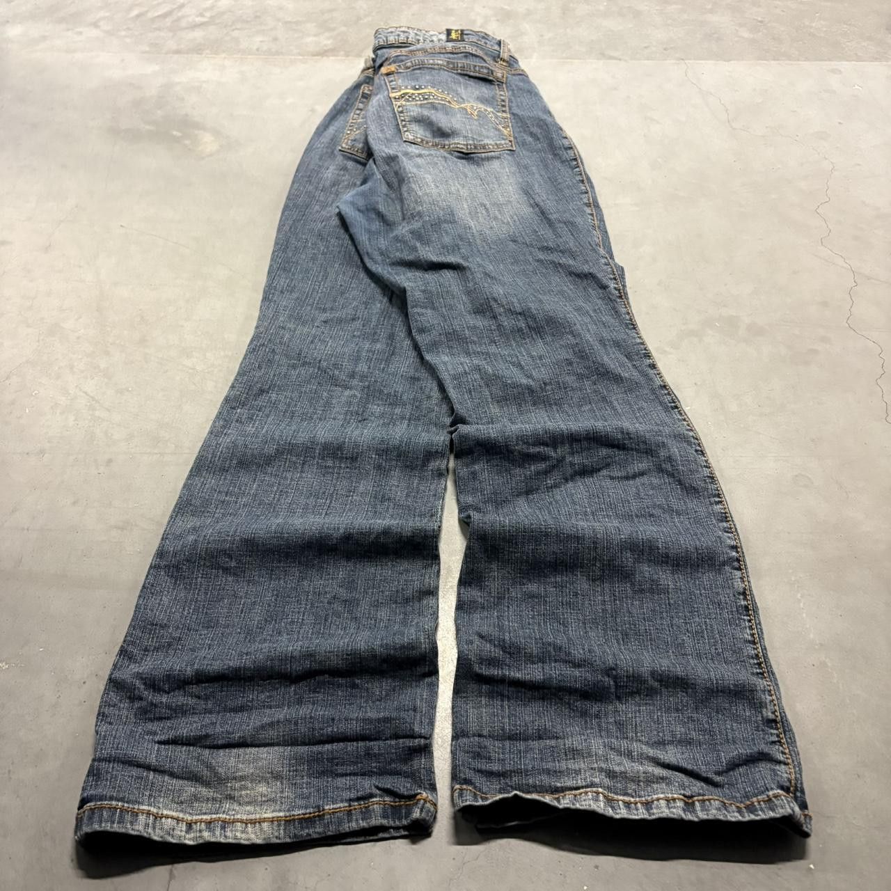 Vintage Crazy Vintage Y2K/2000s Flare Grunge Dark Wash Denim Jeans! Size US 36 / EU 52 - 6 Thumbnail