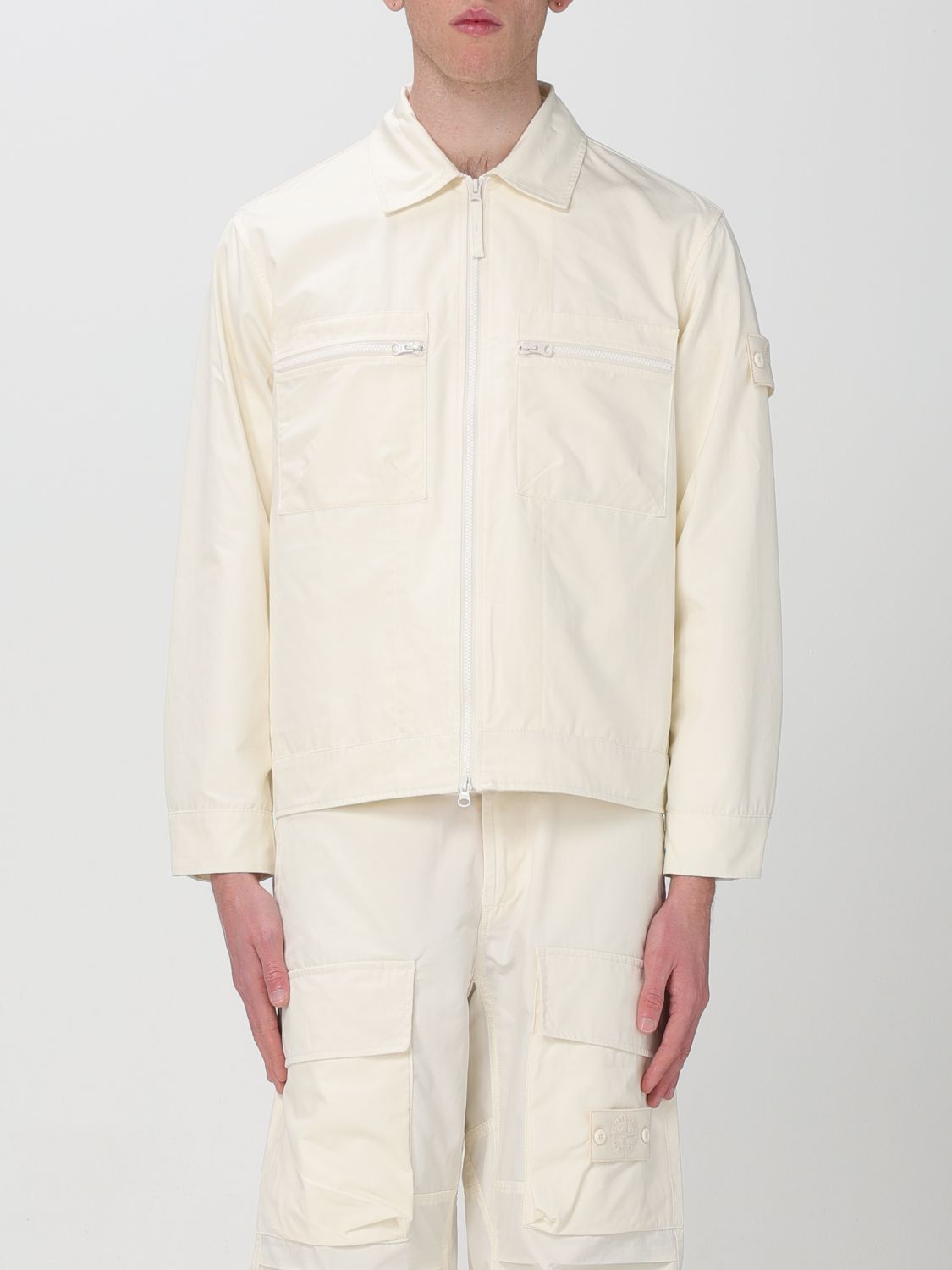 image of Stone Island Jacket Men White (Size XL)