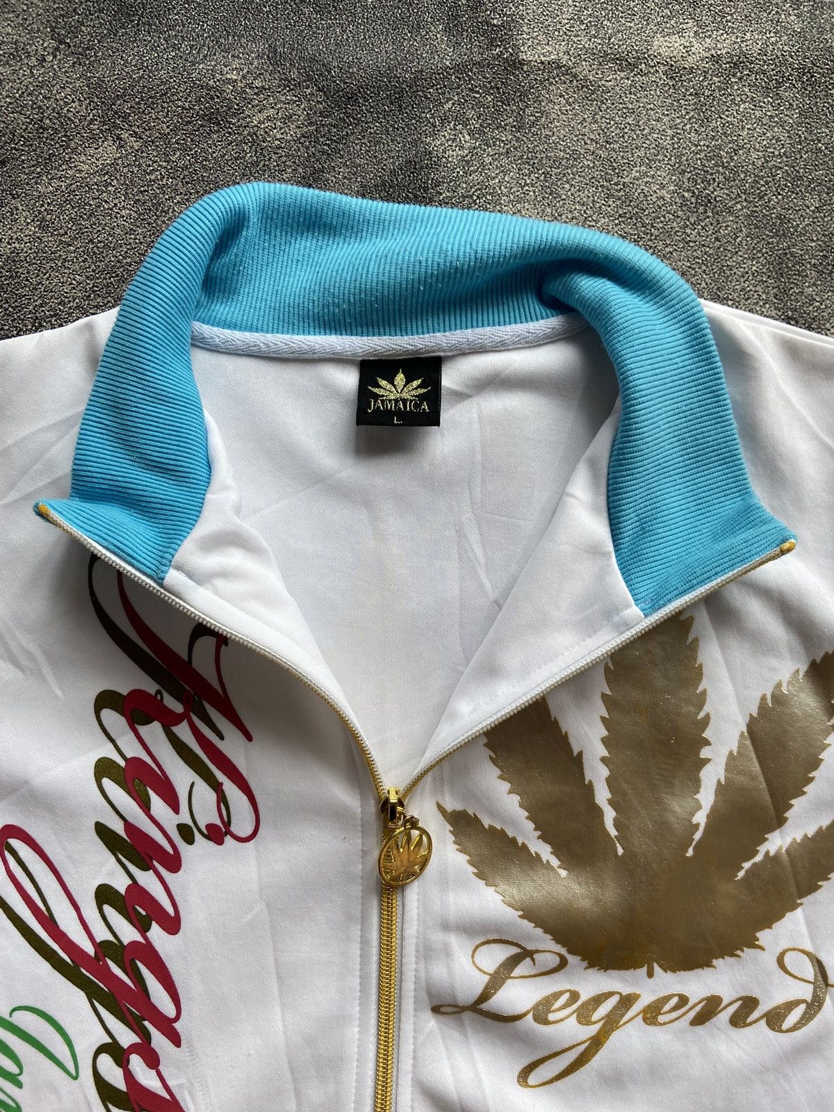 Japanese Brand Japanese Brand Short Tracktop Jacket Jamaican Weed Size US L / EU 52-54 / 3 - 7 Thumbnail