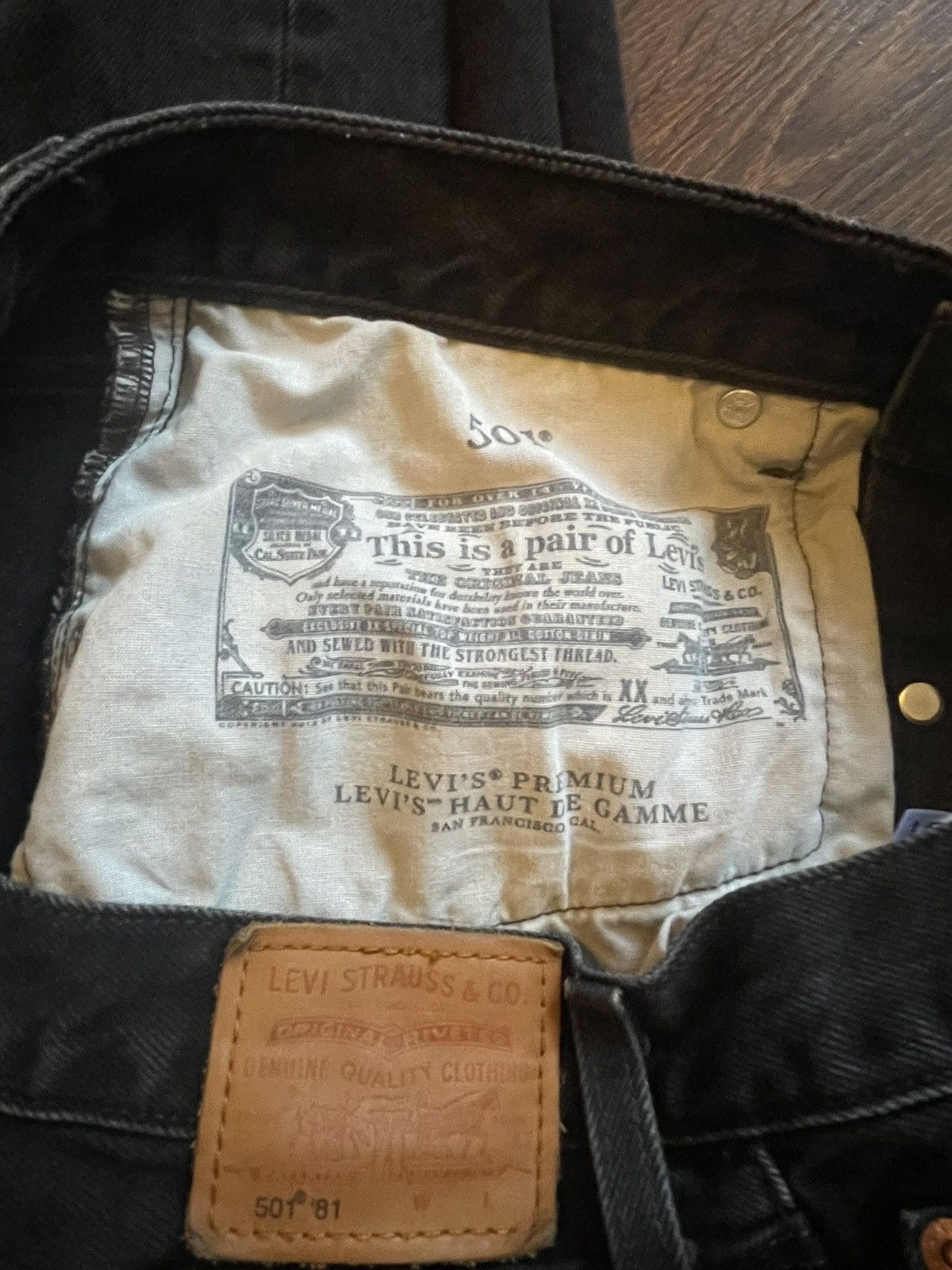 Levi's Levi’s 501 ’81 Premium Faded Black Denim Size US 30 / EU 46 - 7 Thumbnail