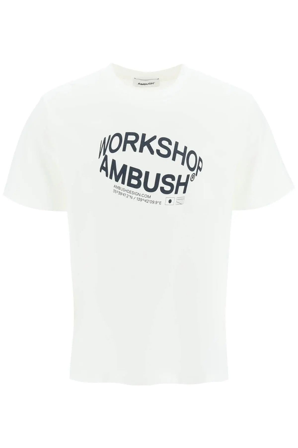 image of Ambush Design O1S22I1N0224 Revolve Logo T-Shirt In White, Men's (Size Large)