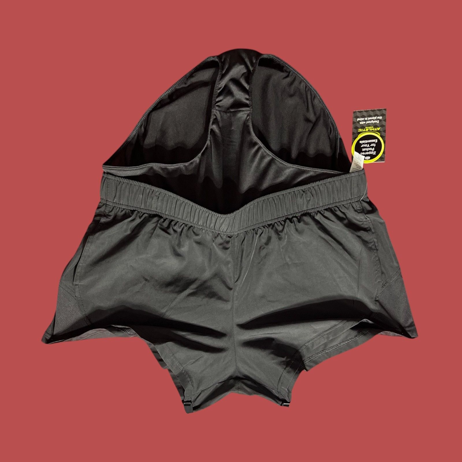 Athletic Works Athletic Works - Women's Running Shorts - Black - Large (12- Size 36" / US 14 / IT 50 - 14 Thumbnail